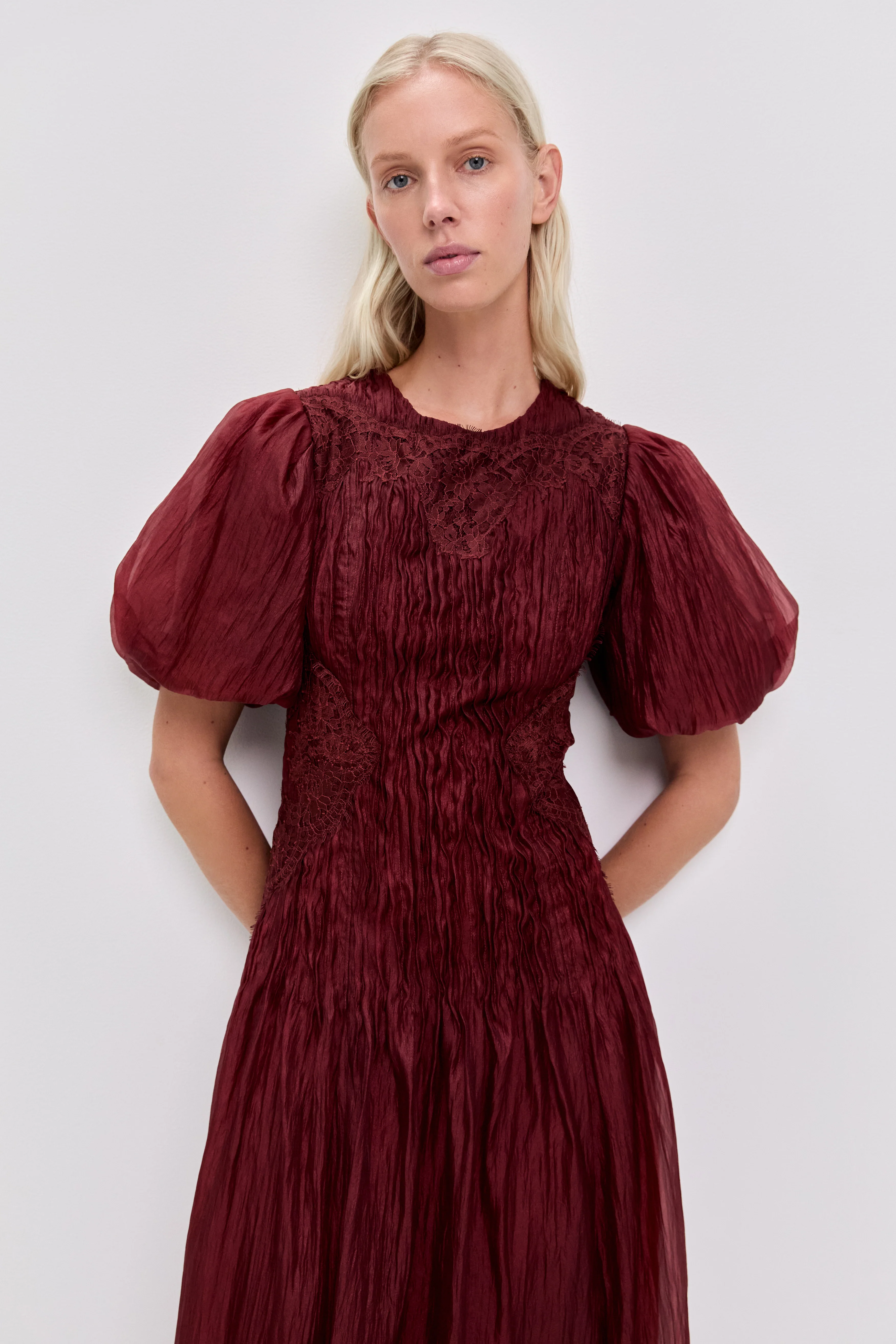 Ophelia Lace Midi Dress