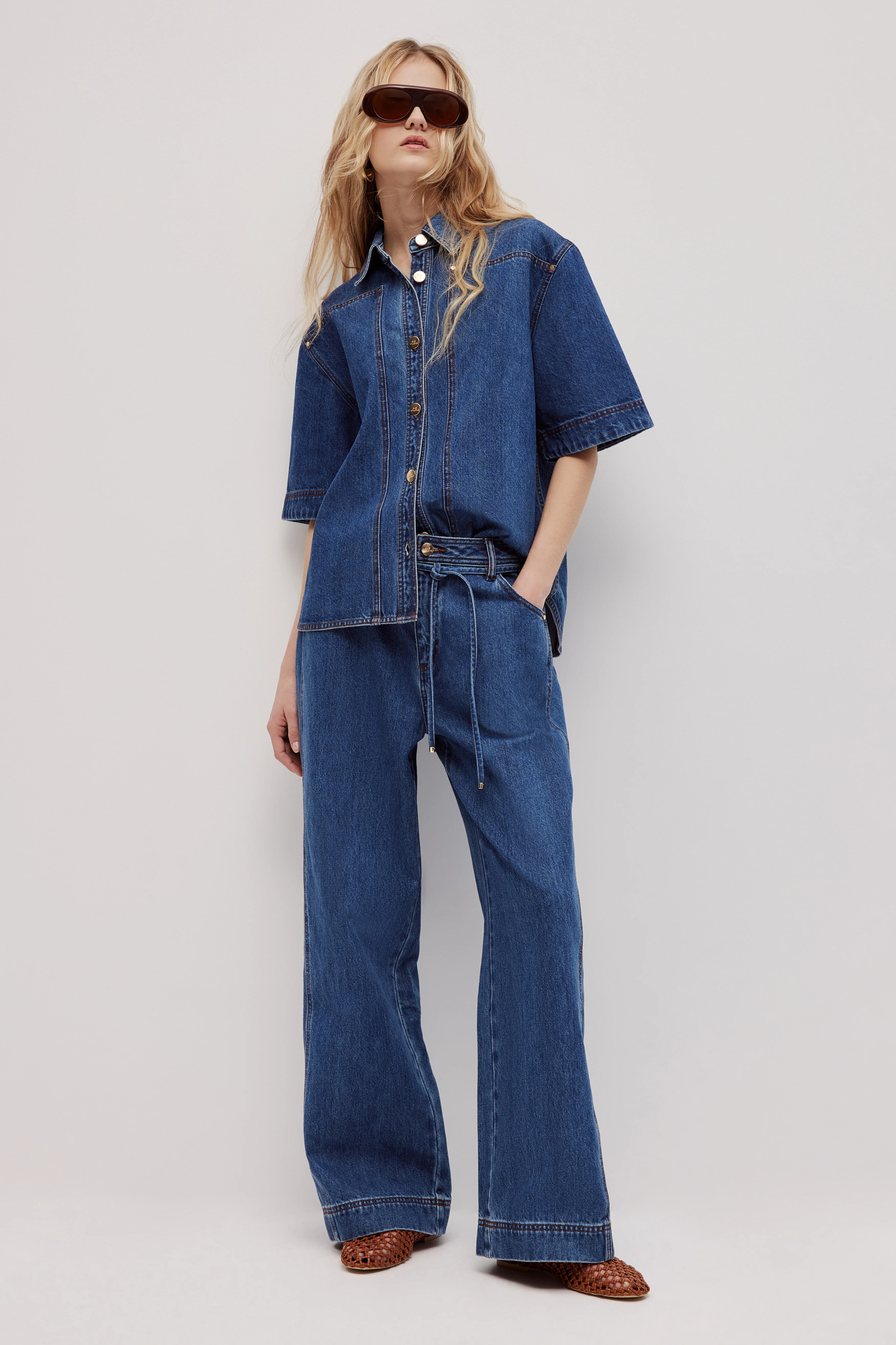 Zella Panel Denim Jean