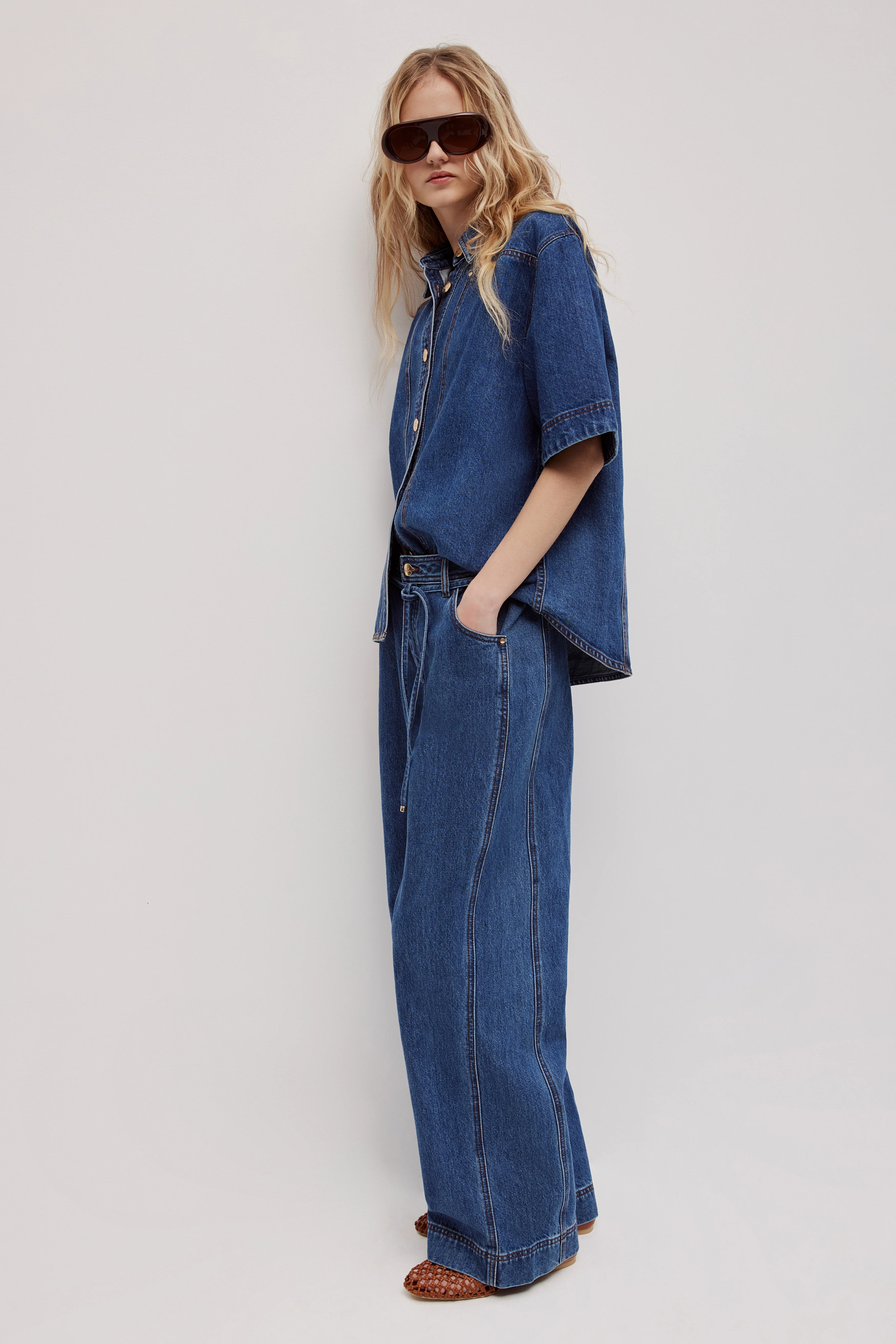 Zella Panel Denim Jean