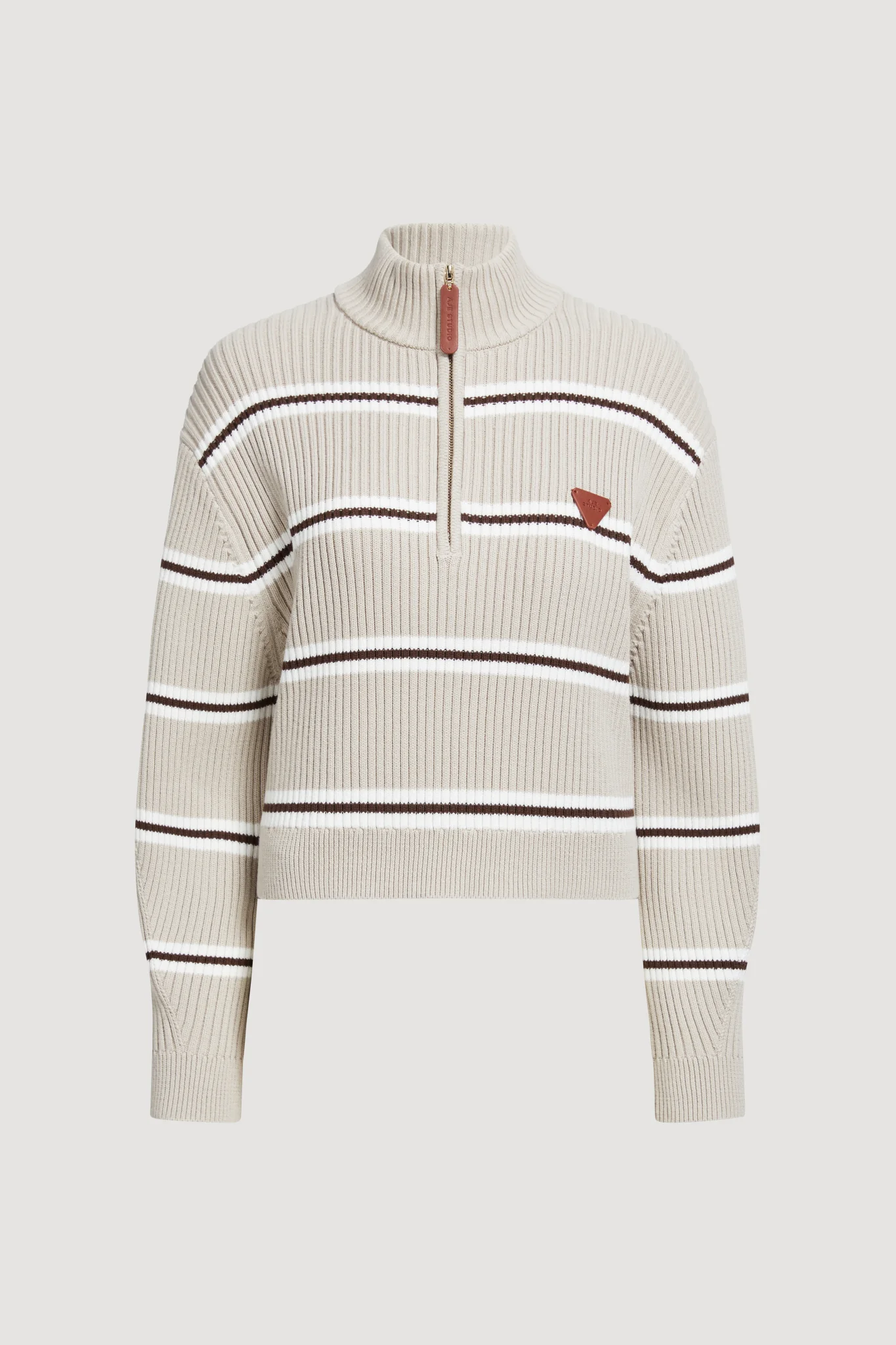 Clara 1/4 Zip Stripe Jumper