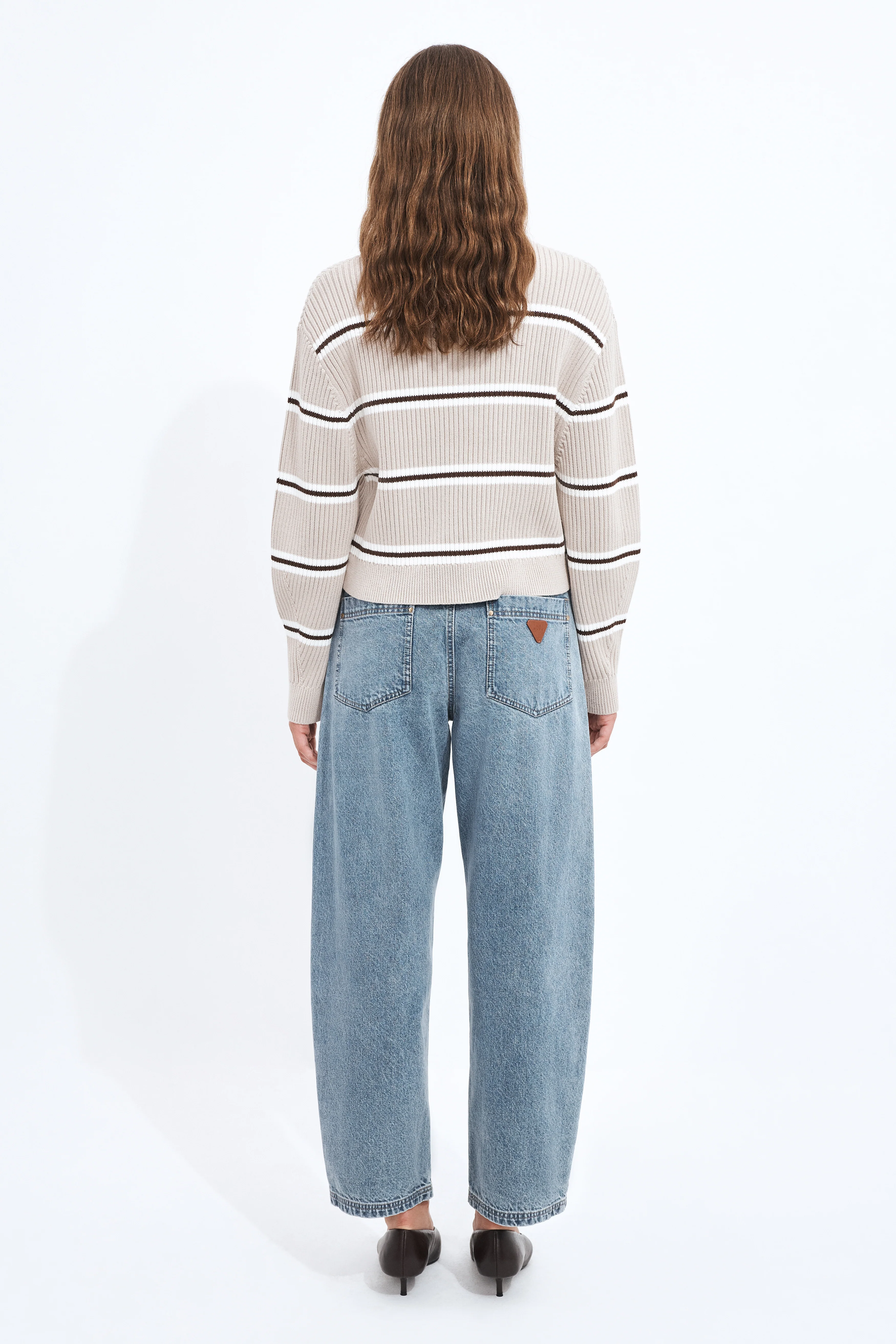Clara 1/4 Zip Stripe Jumper