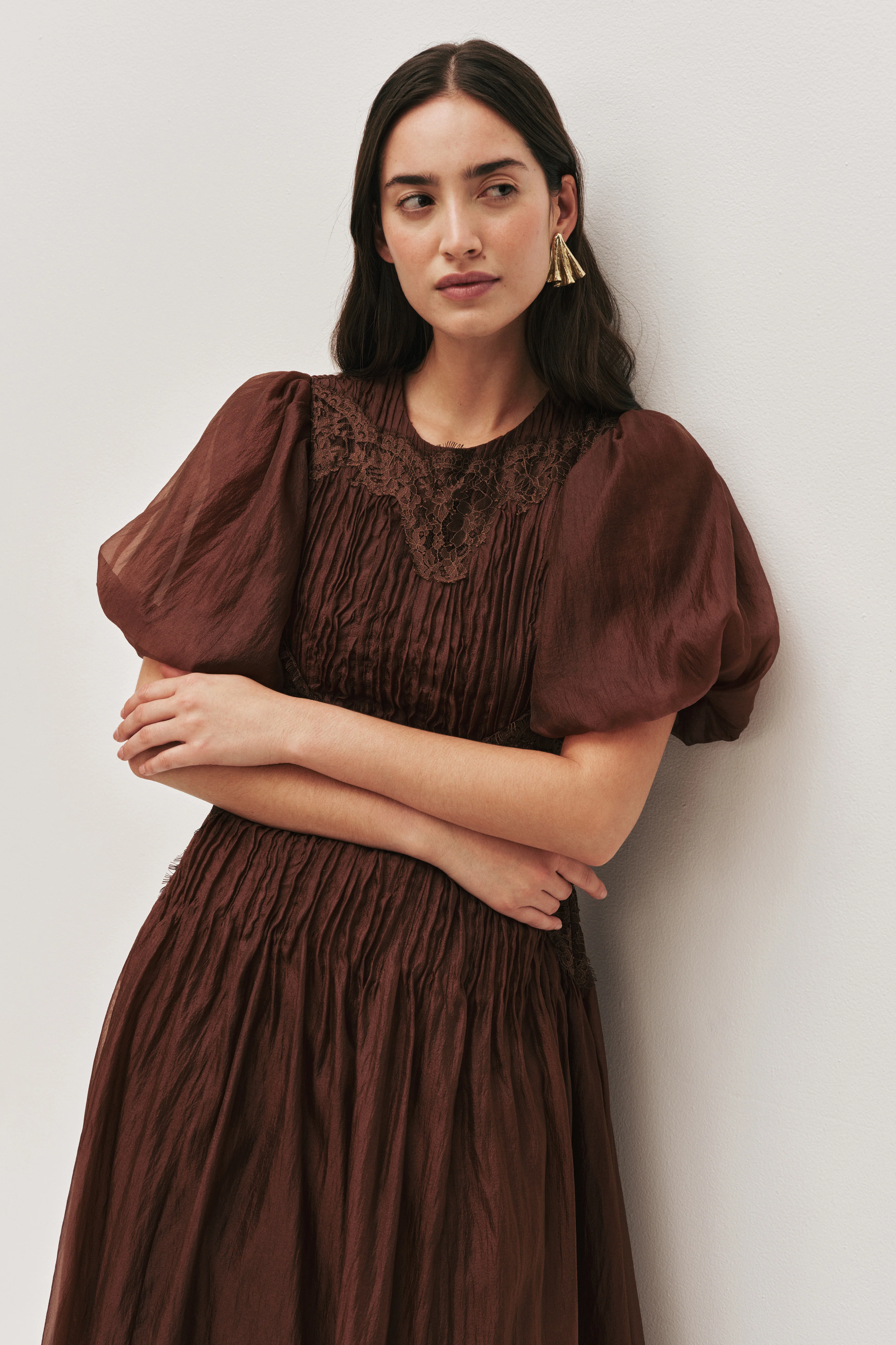 Ophelia Lace Midi Dress