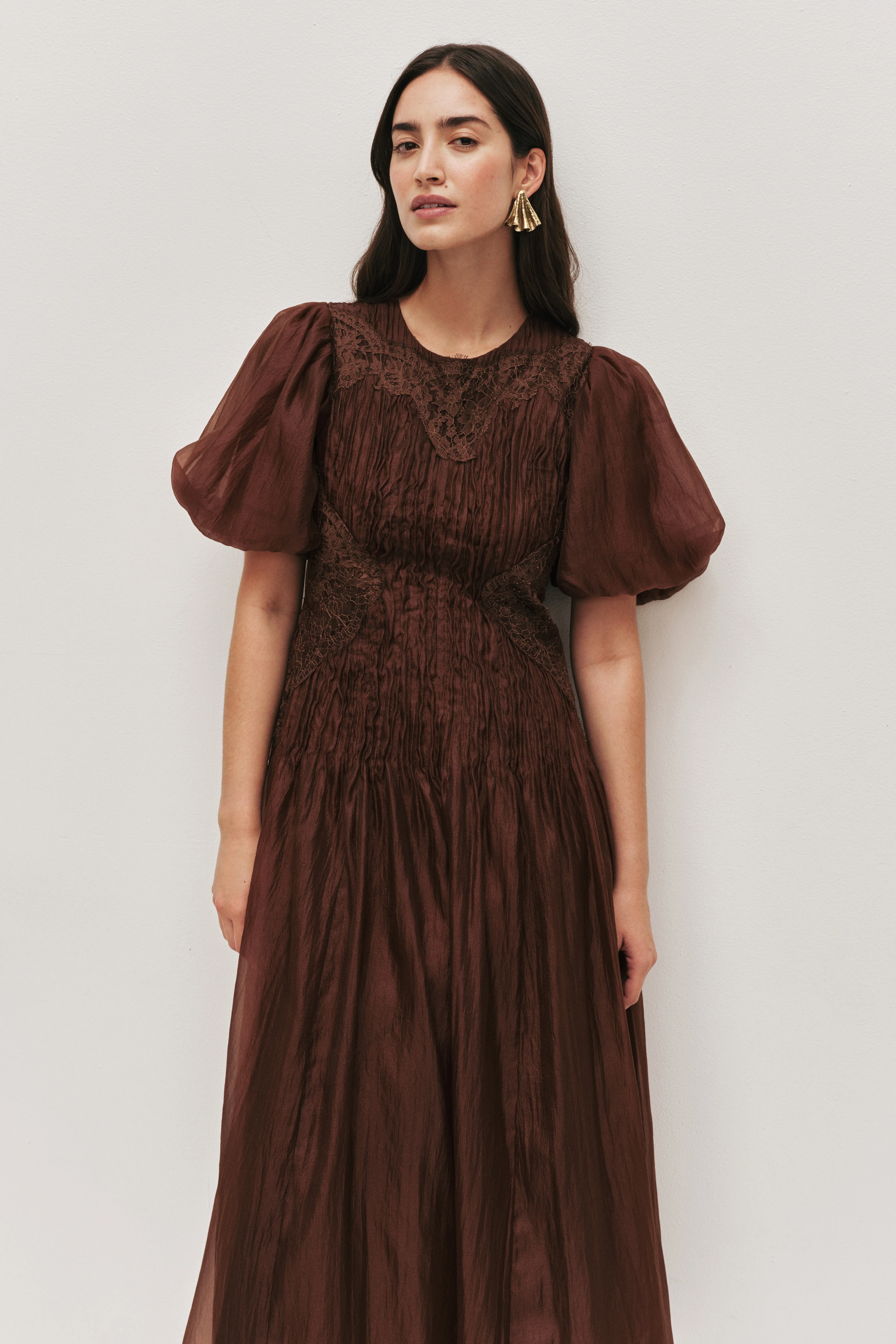 Ophelia Lace Midi Dress