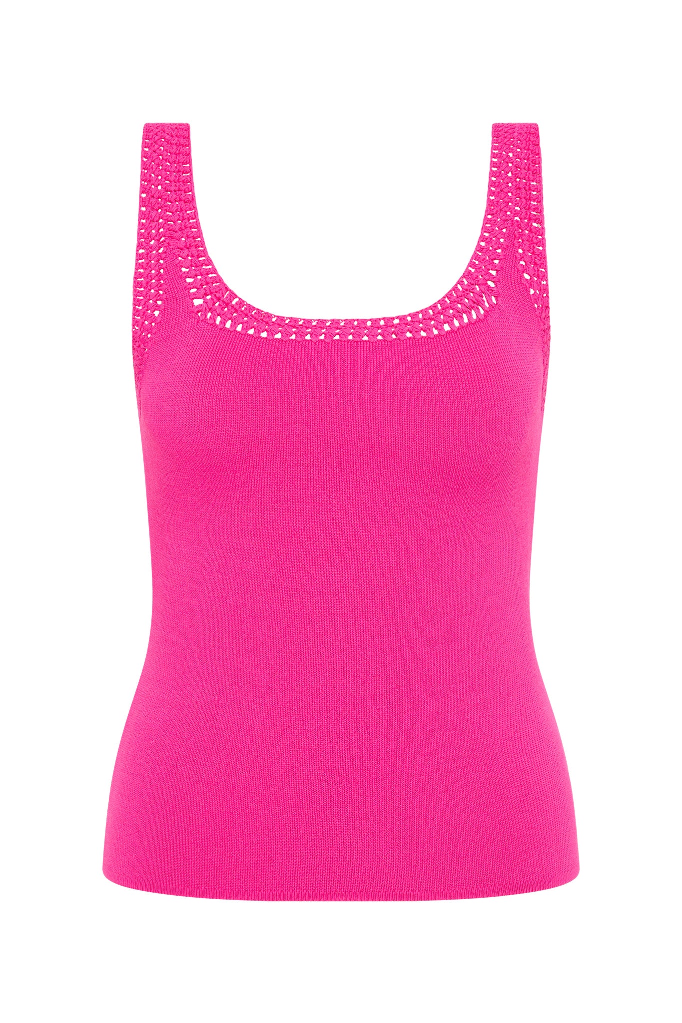 14217-tazia-crocheted-edge-tank-2.jpg Tazia Crocheted Edge Tank
