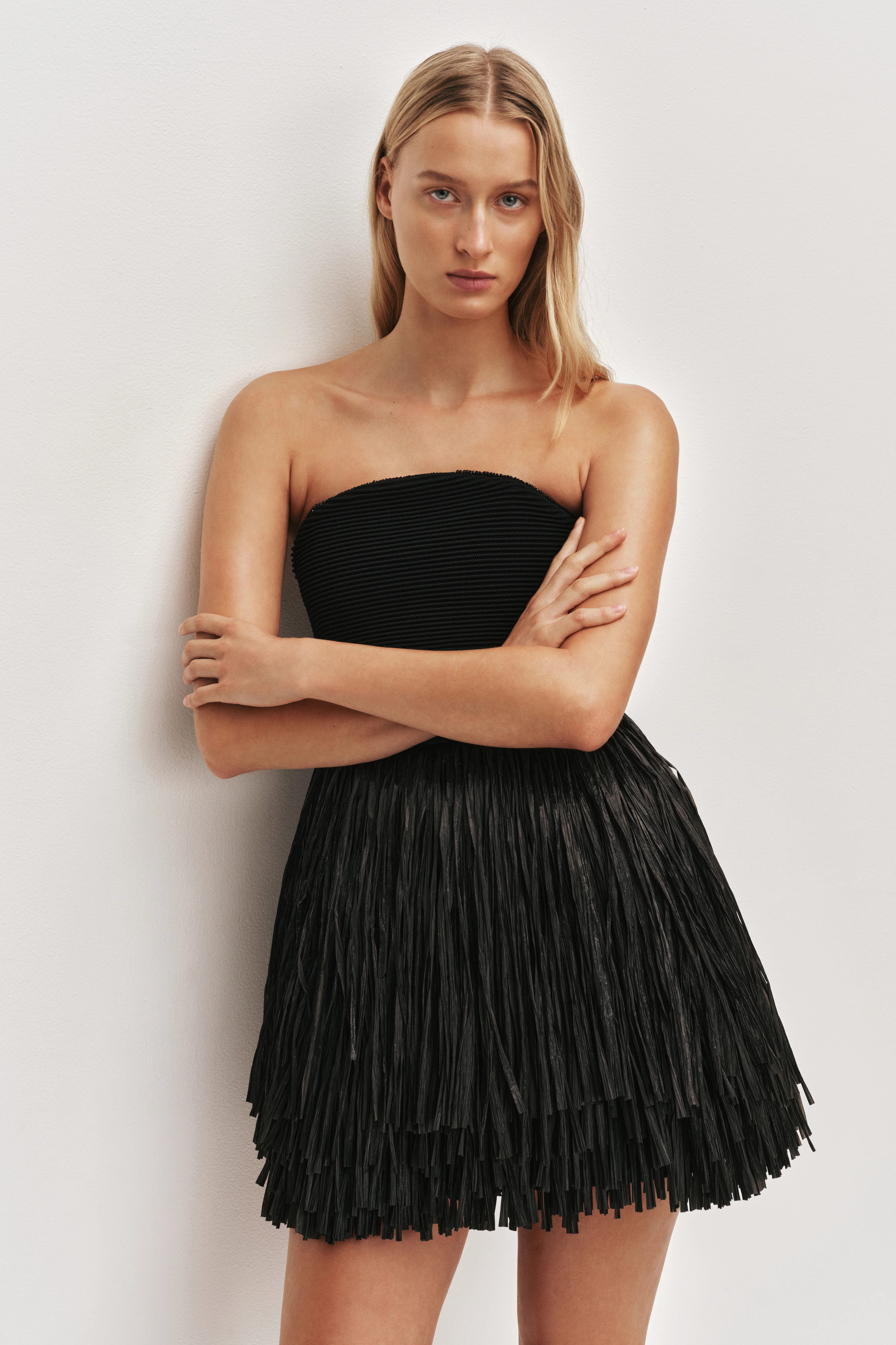 Florentia Raffia Mini Dress