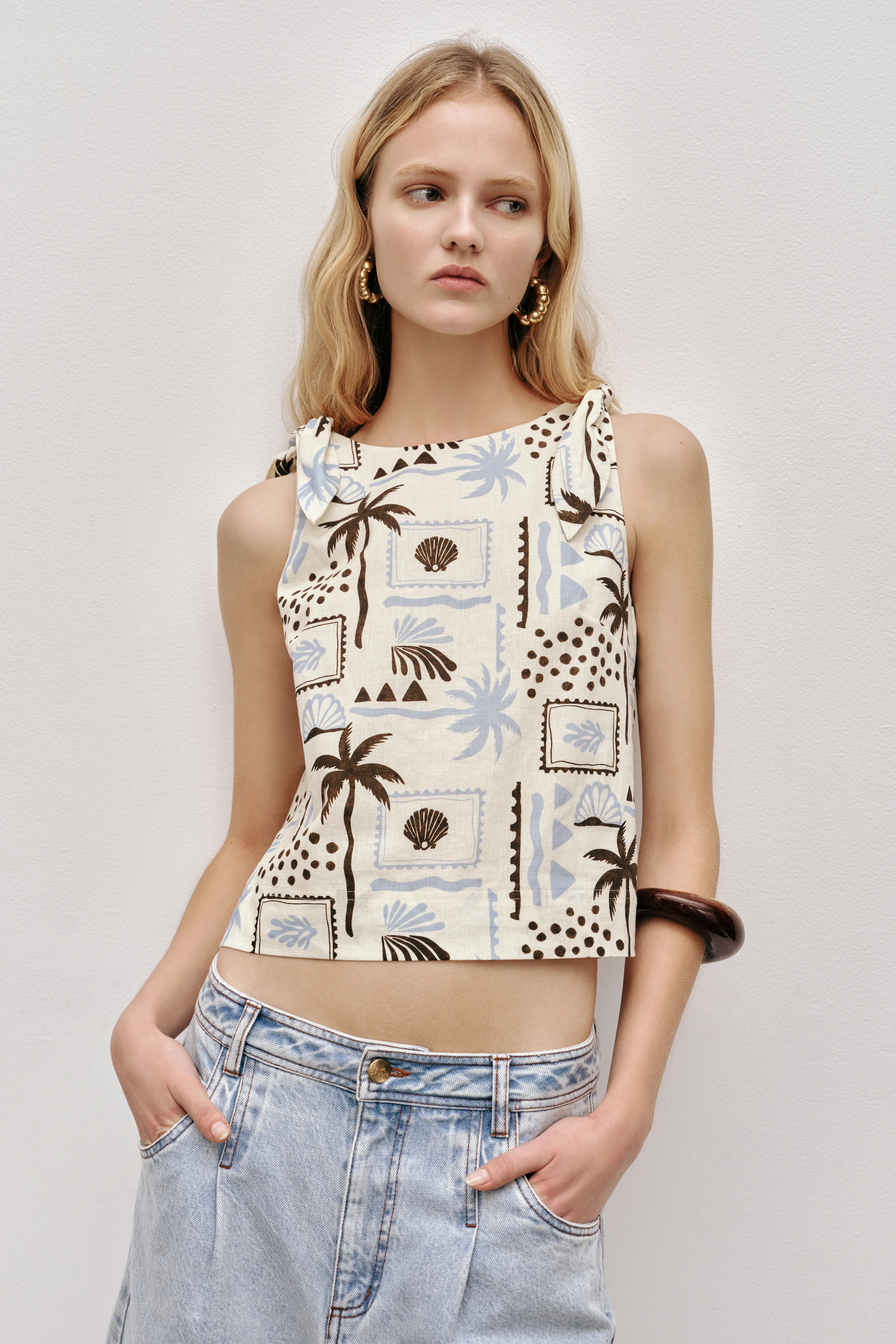 Dessie Tie Top