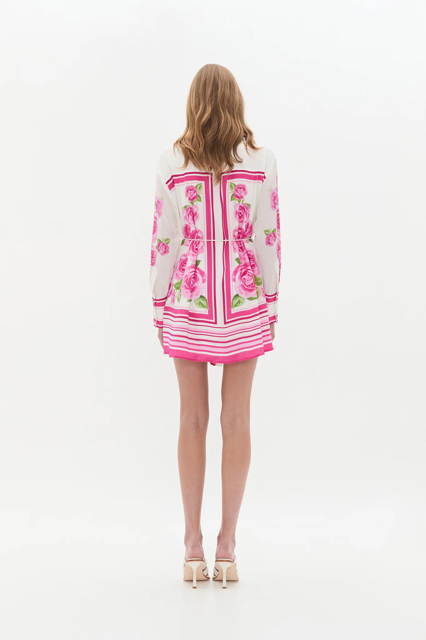 Secret Border Silk Mini Dress