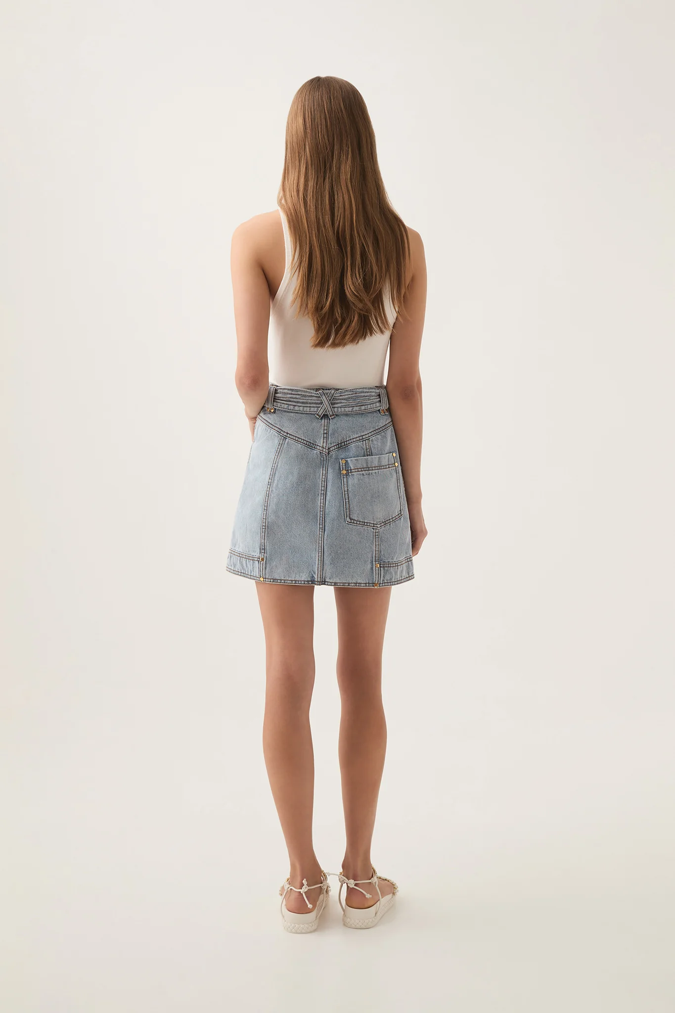 Ray Denim Mini Skirt
