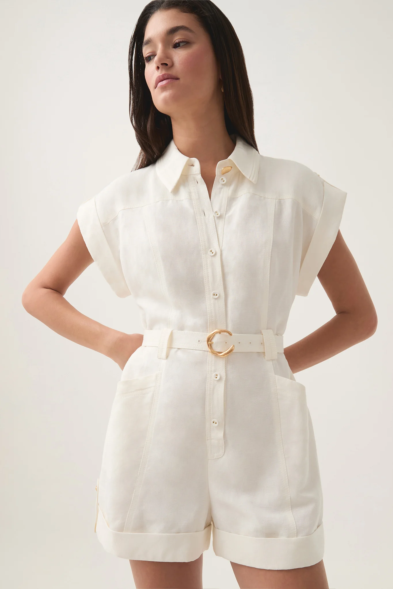Calista Linen Playsuit
