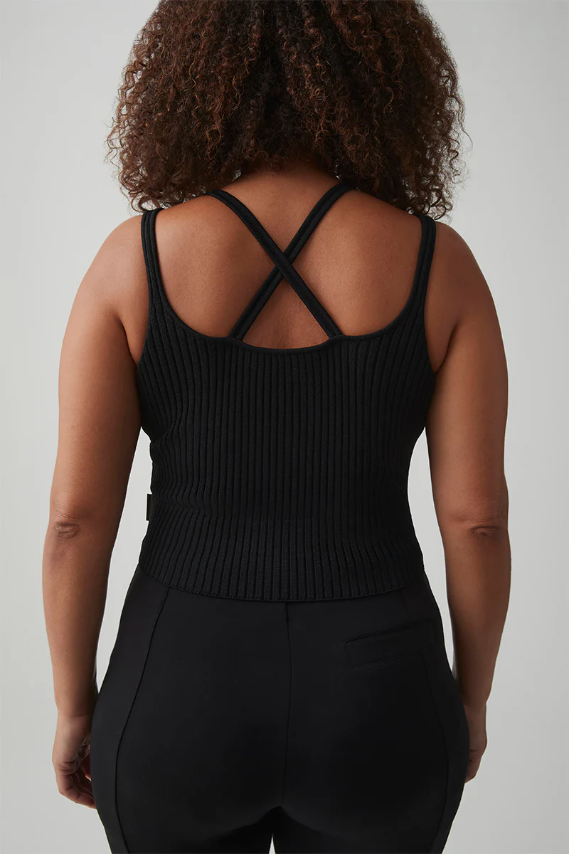 Crossover Knit Strap Tank 165