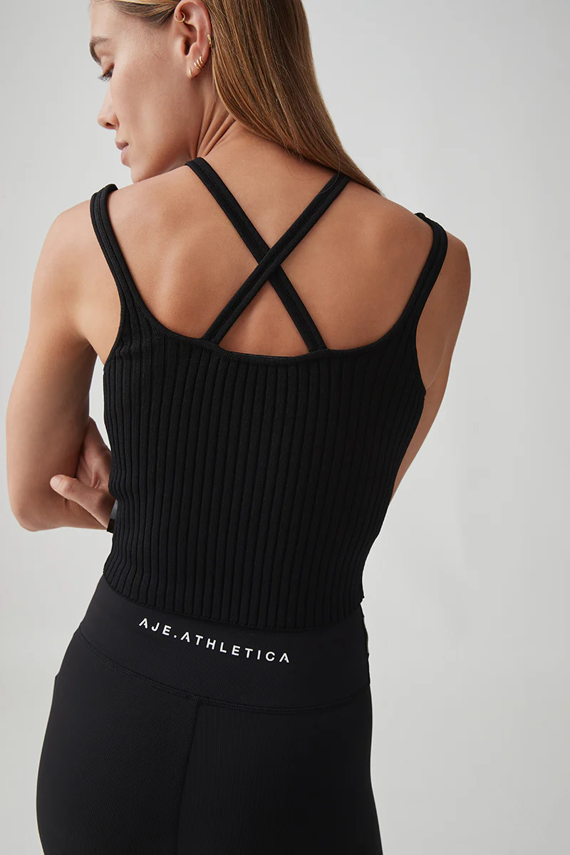 Crossover Knit Strap Tank 165