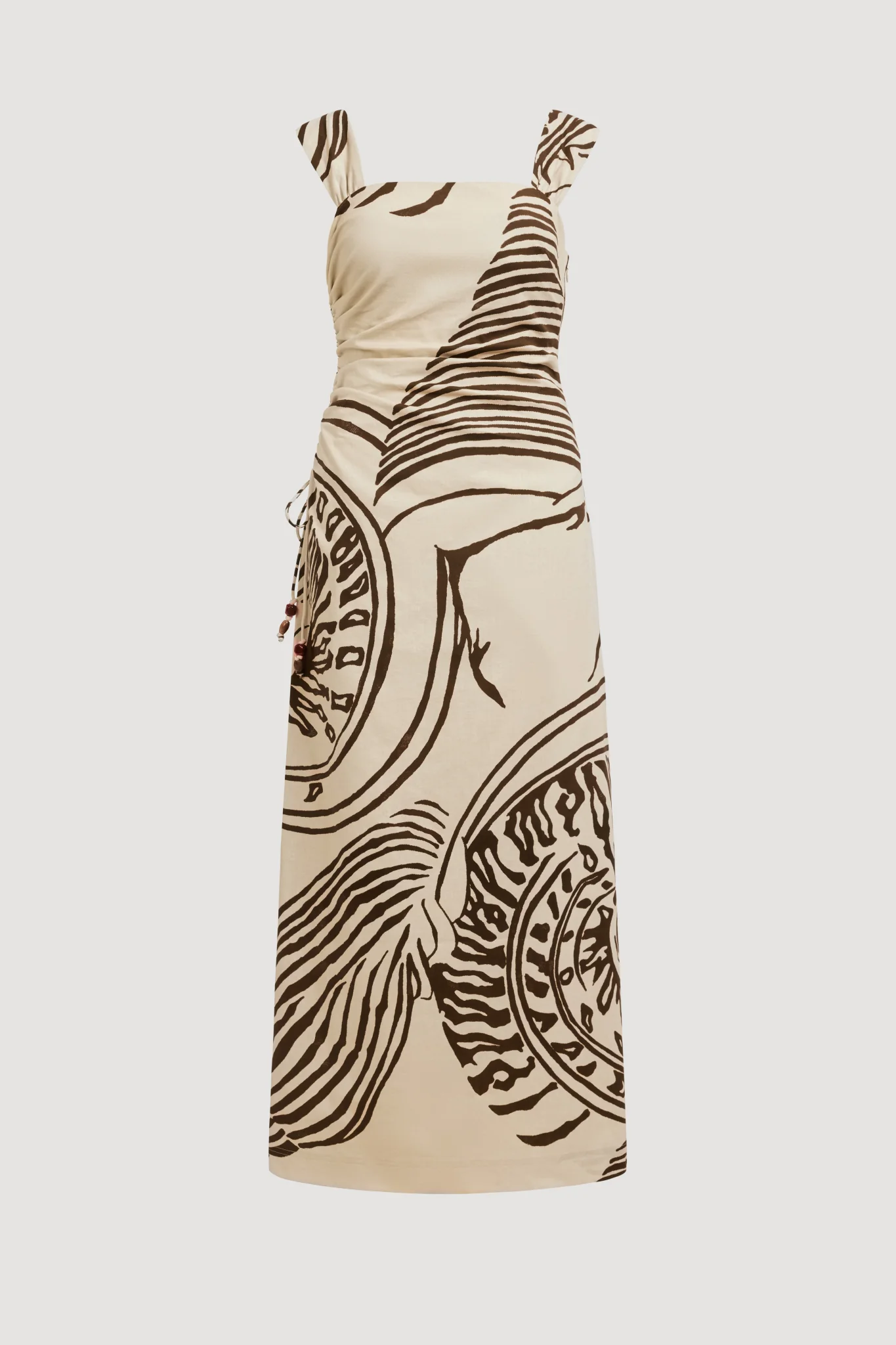 Elara Ruched Midi Dress