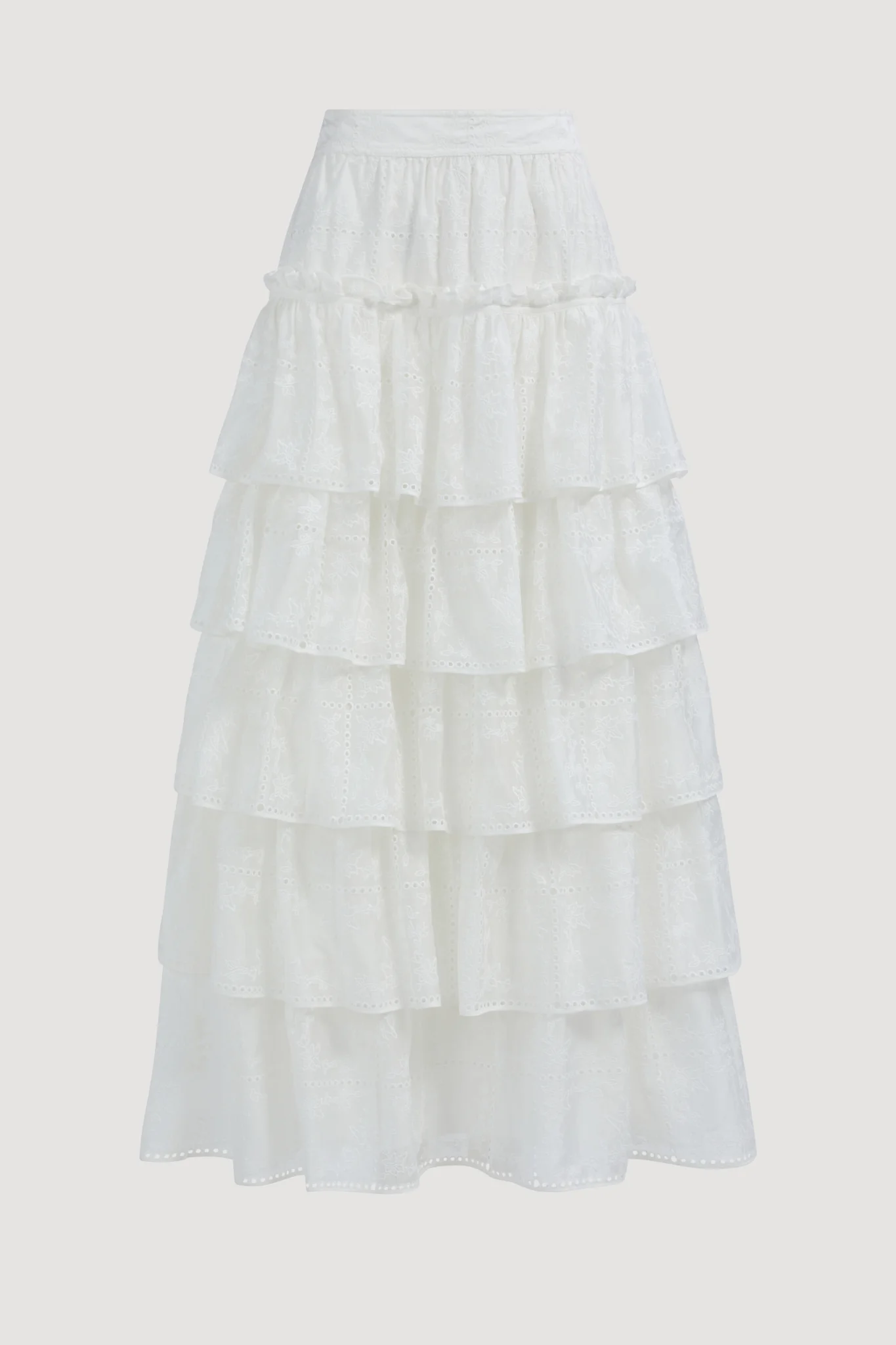 Merritt Embroidered Midi Skirt