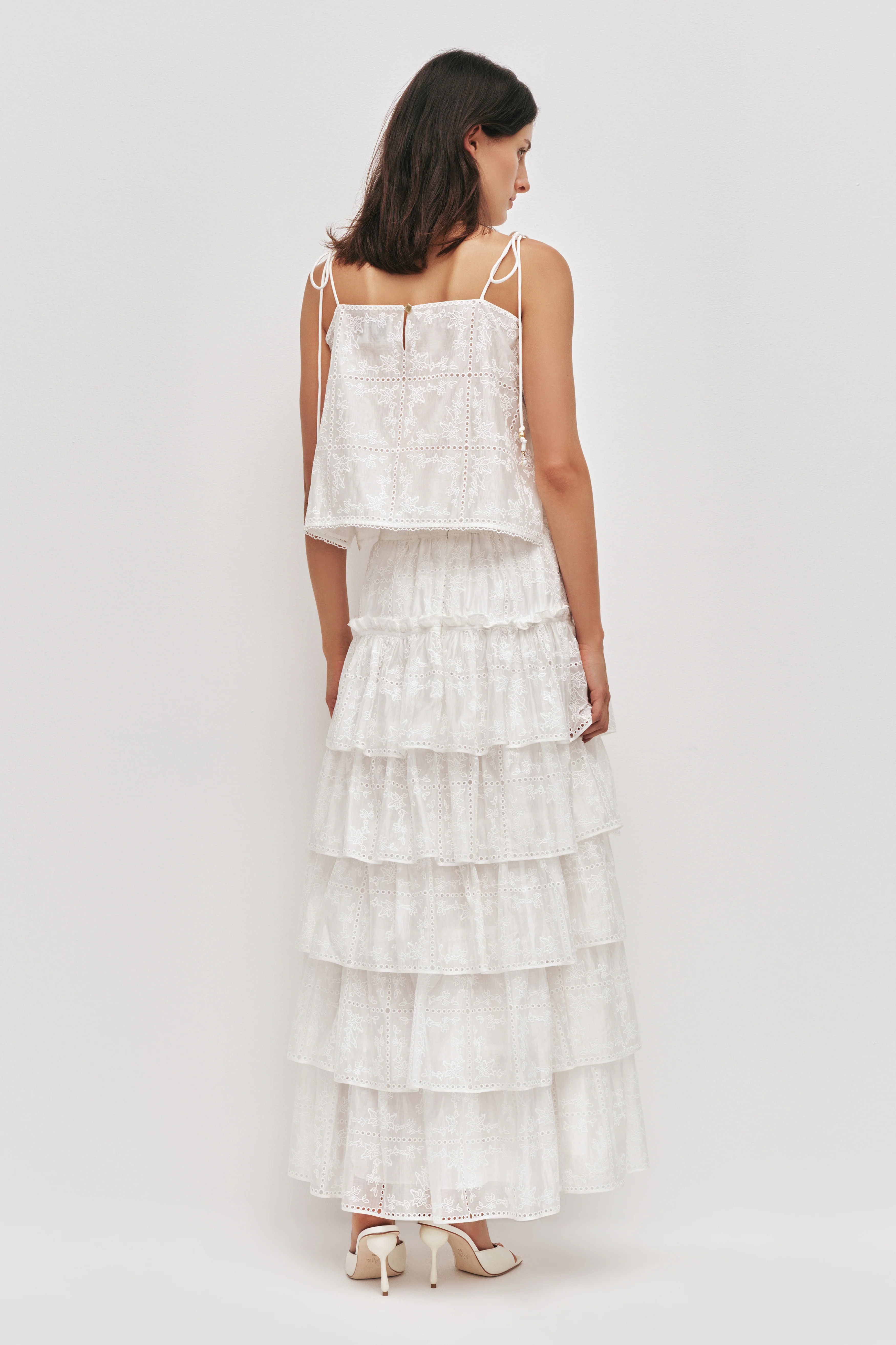 Merritt Embroidered Midi Skirt
