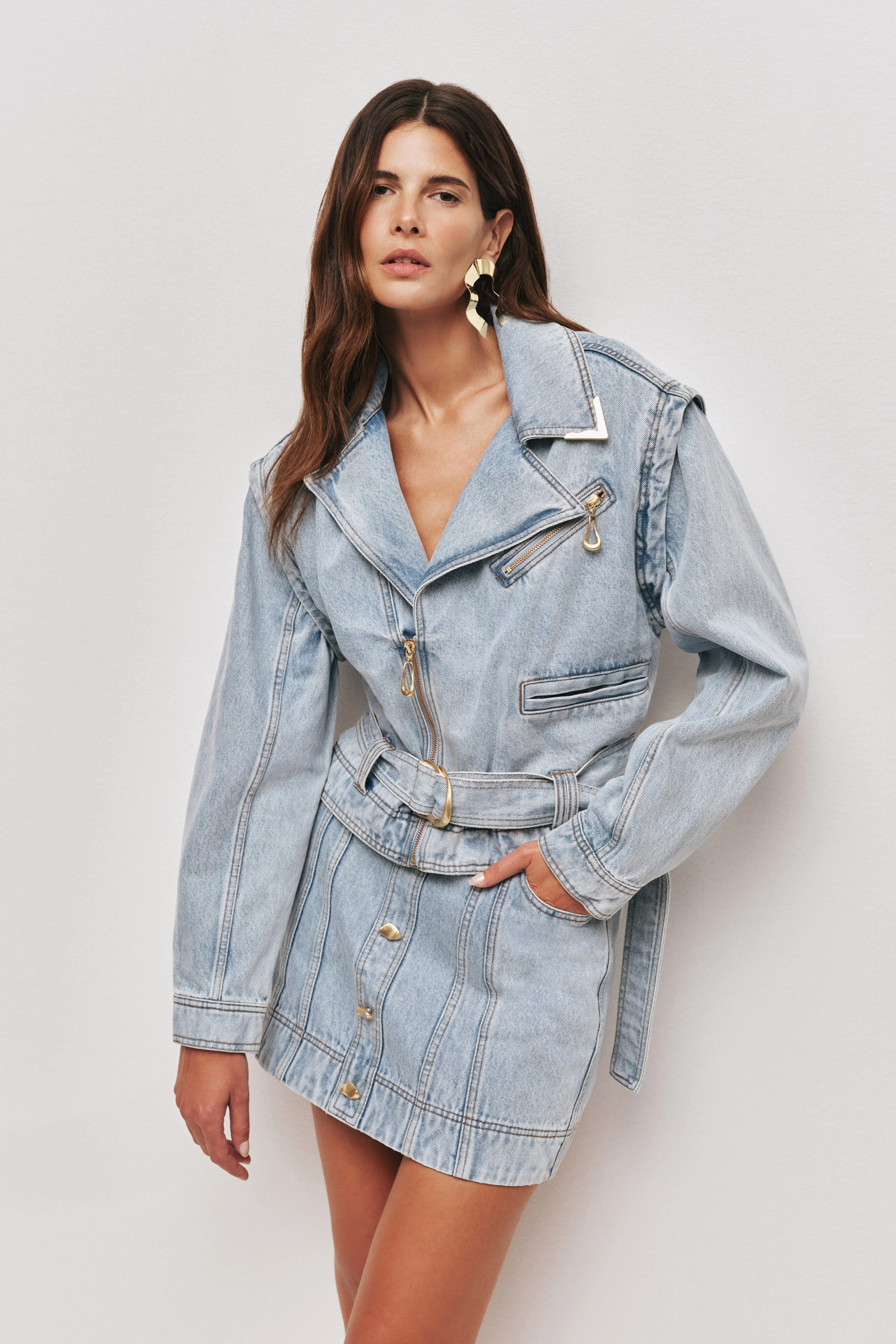 Amie Denim Mini Skirt