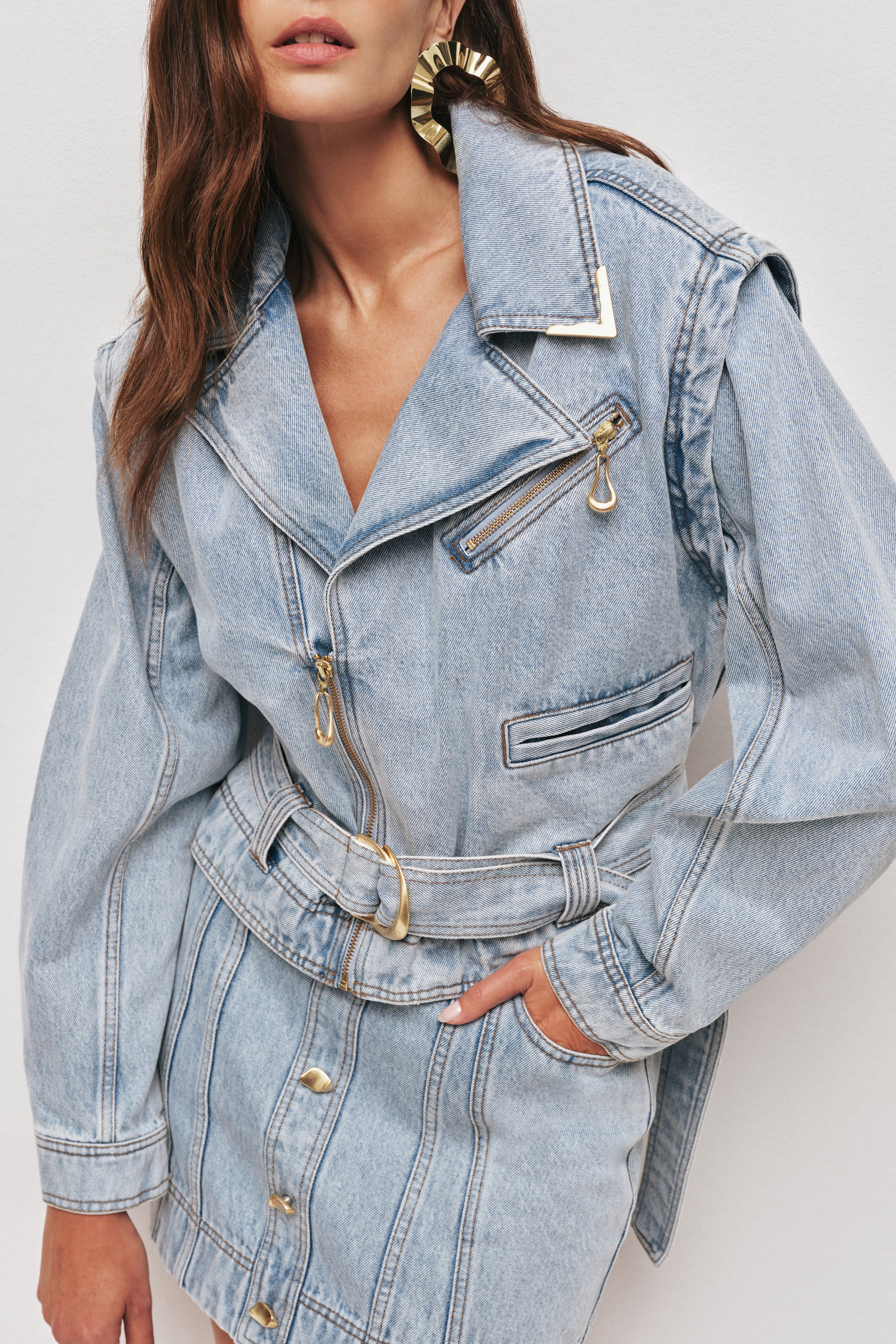 Amie Denim Mini Skirt