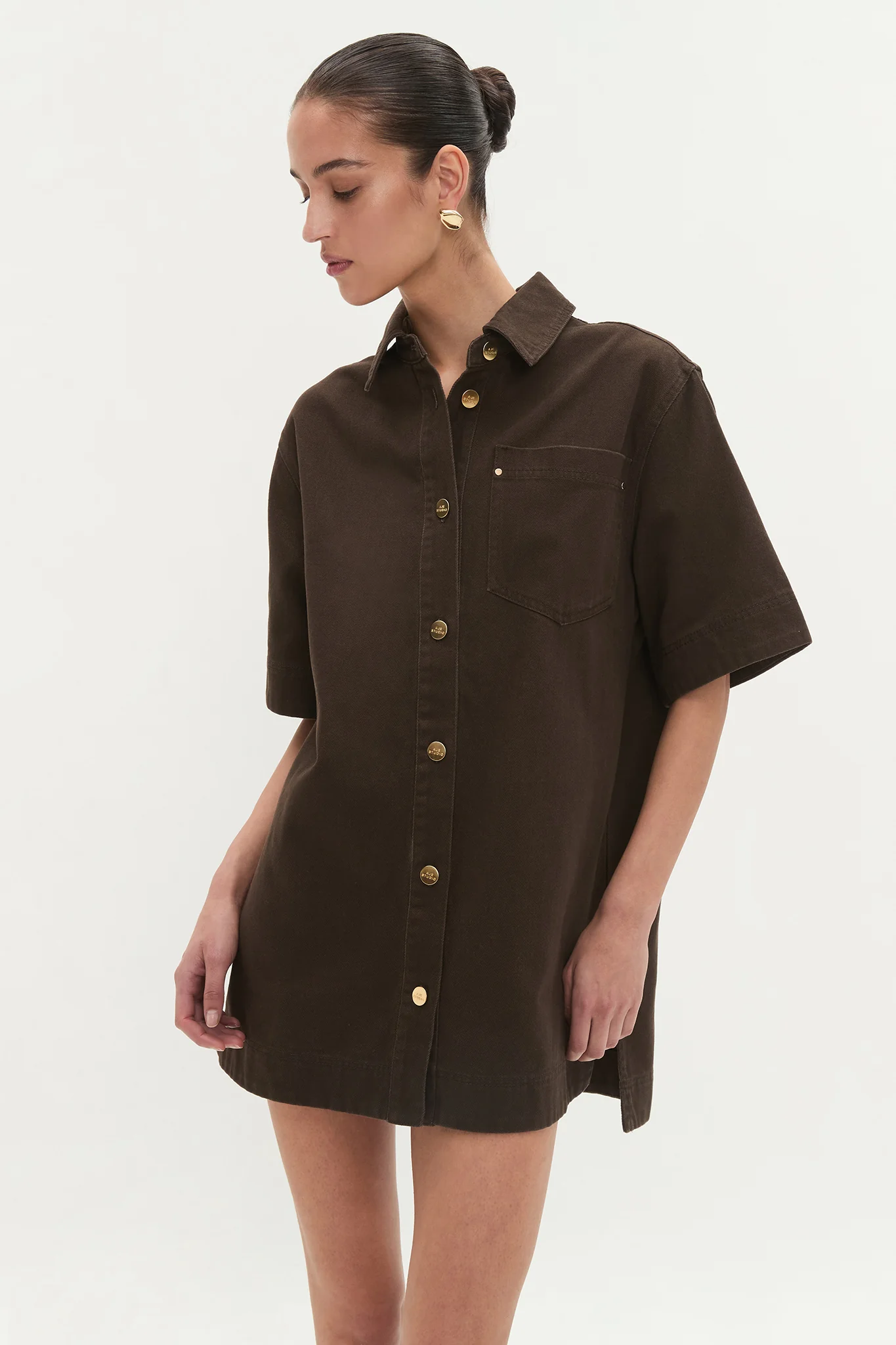 Junee Denim Shirt Dress