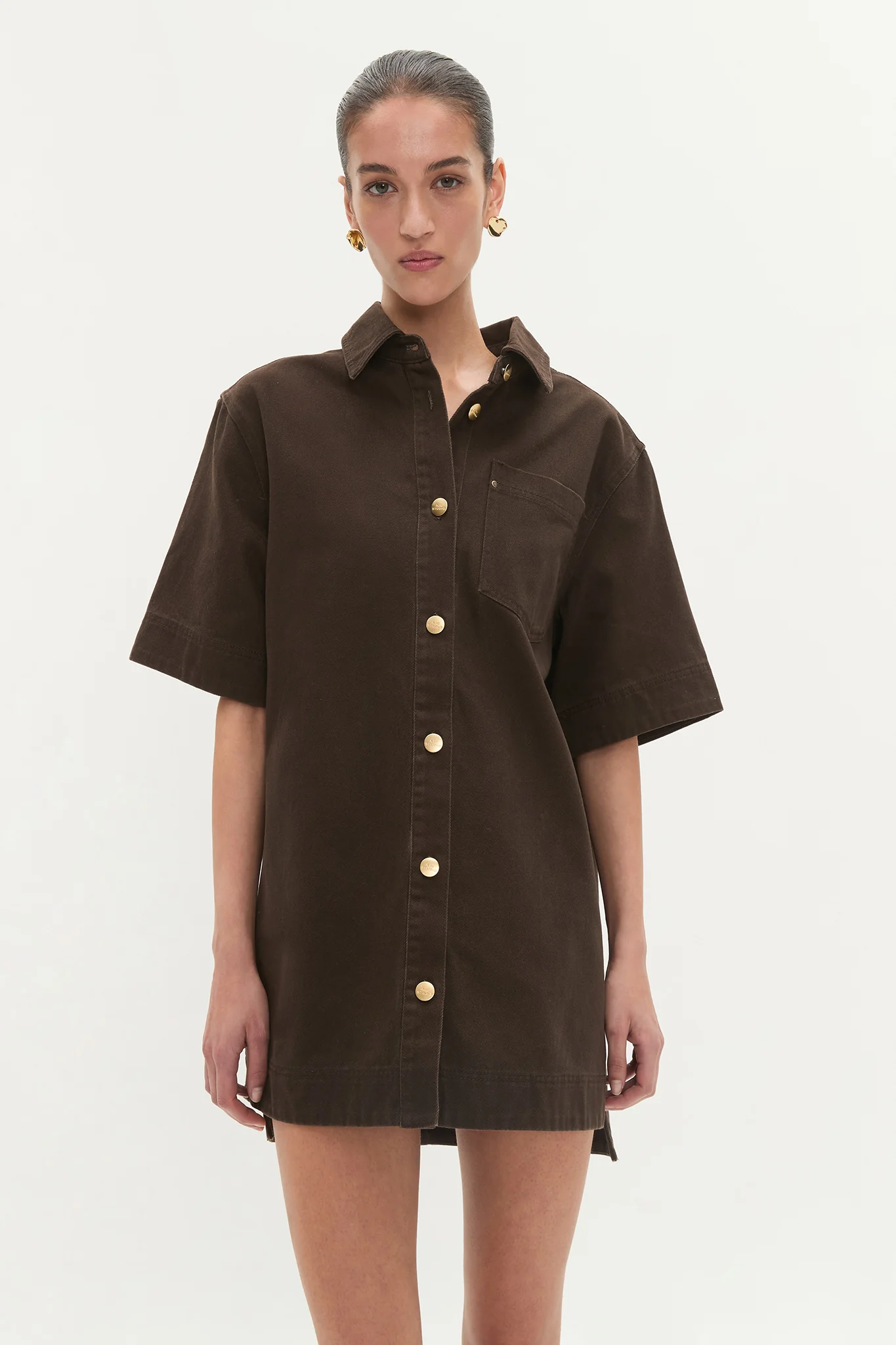 Junee Denim Shirt Dress