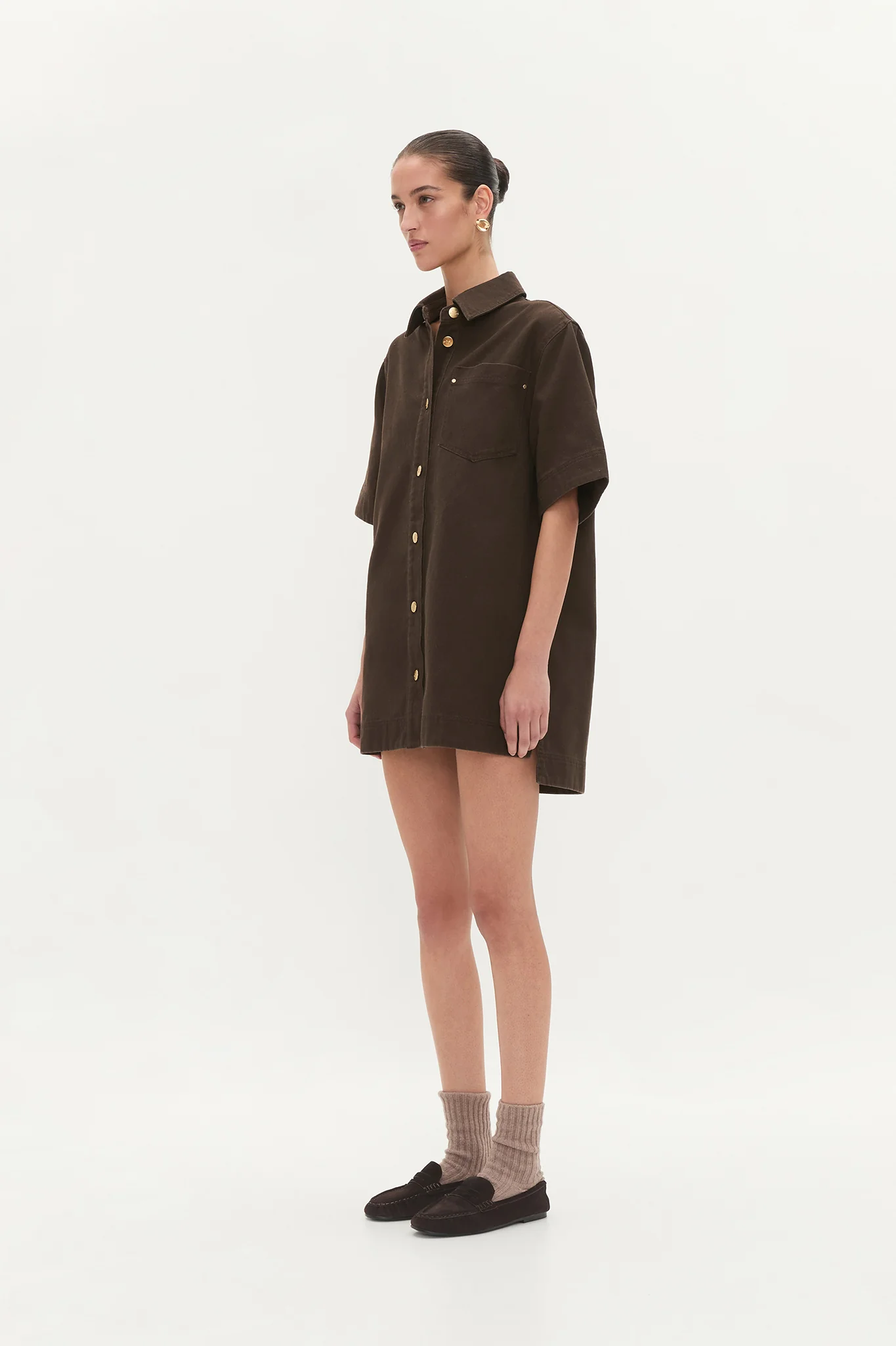 Junee Denim Shirt Dress