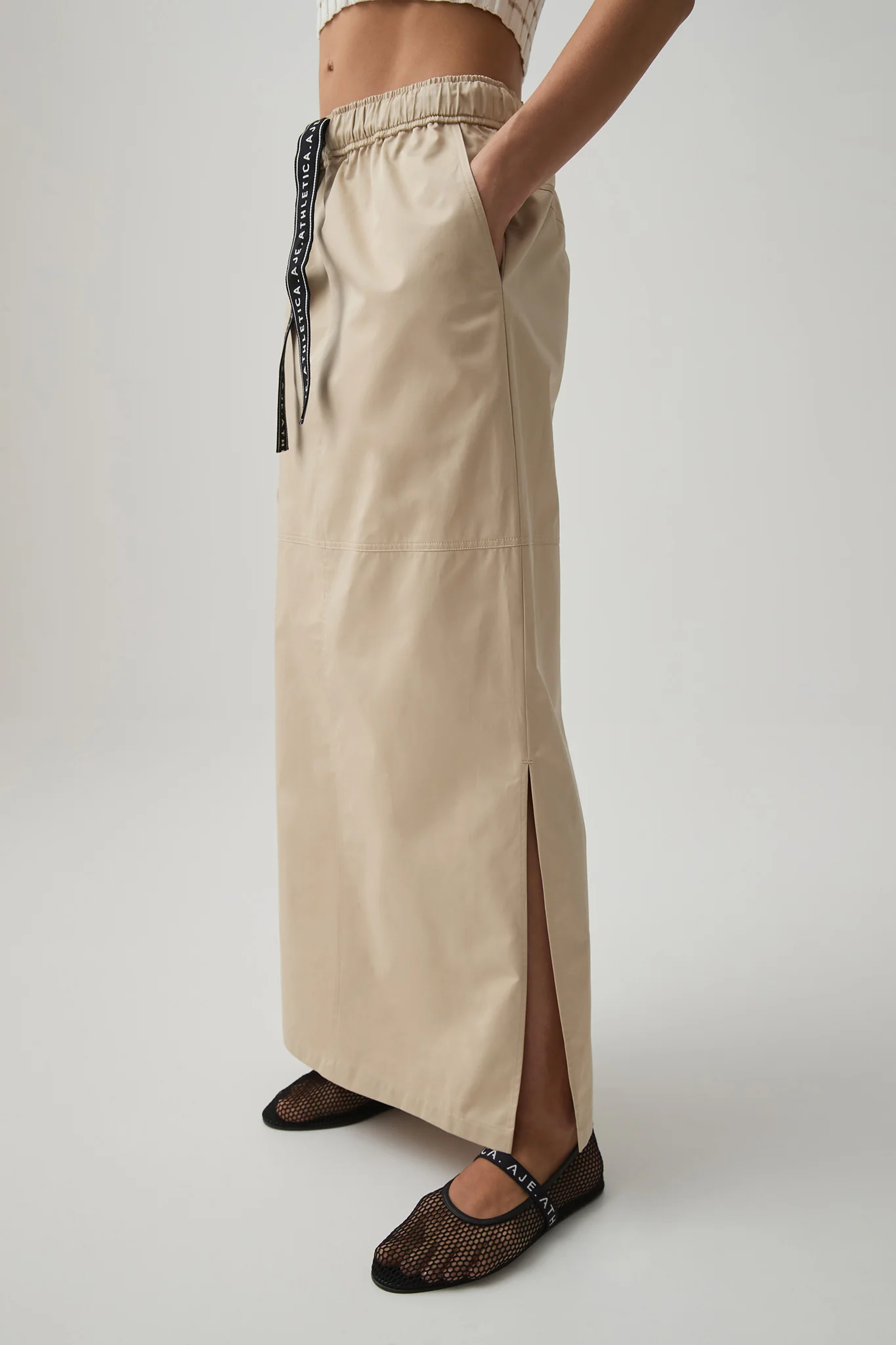Panelled Cargo Maxi Skirt 649