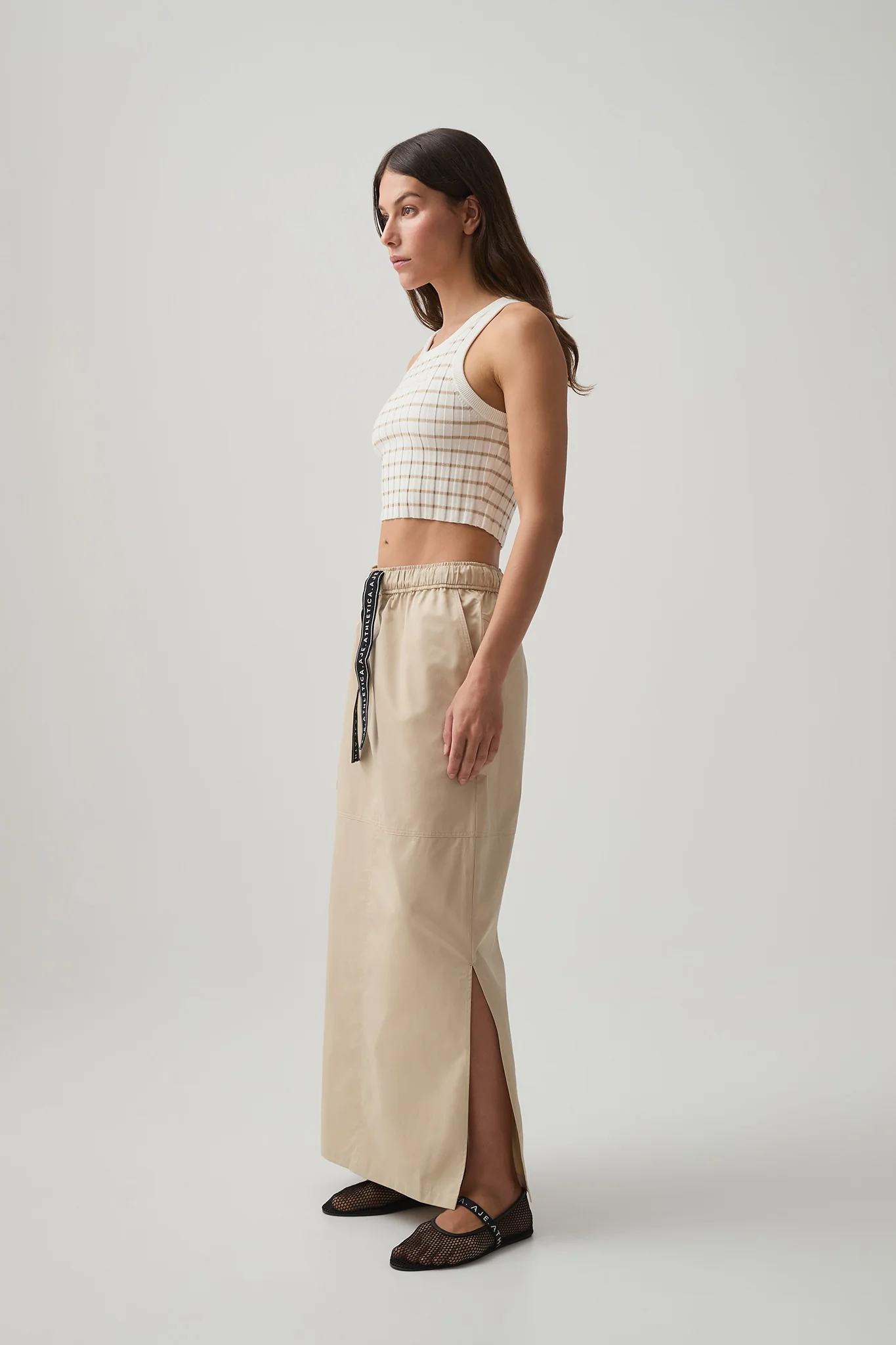 Panelled Cargo Maxi Skirt 649
