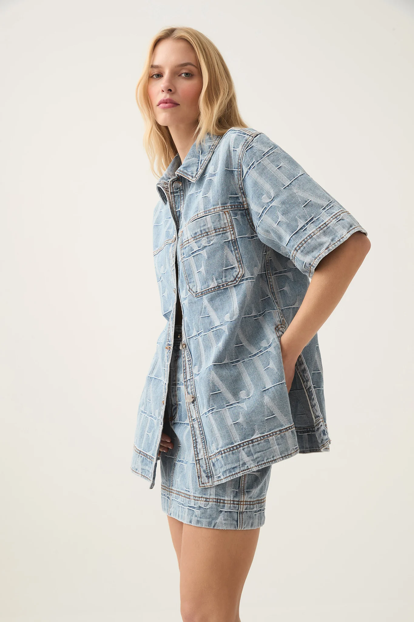 Nostalgia Jacquard Denim Shirt