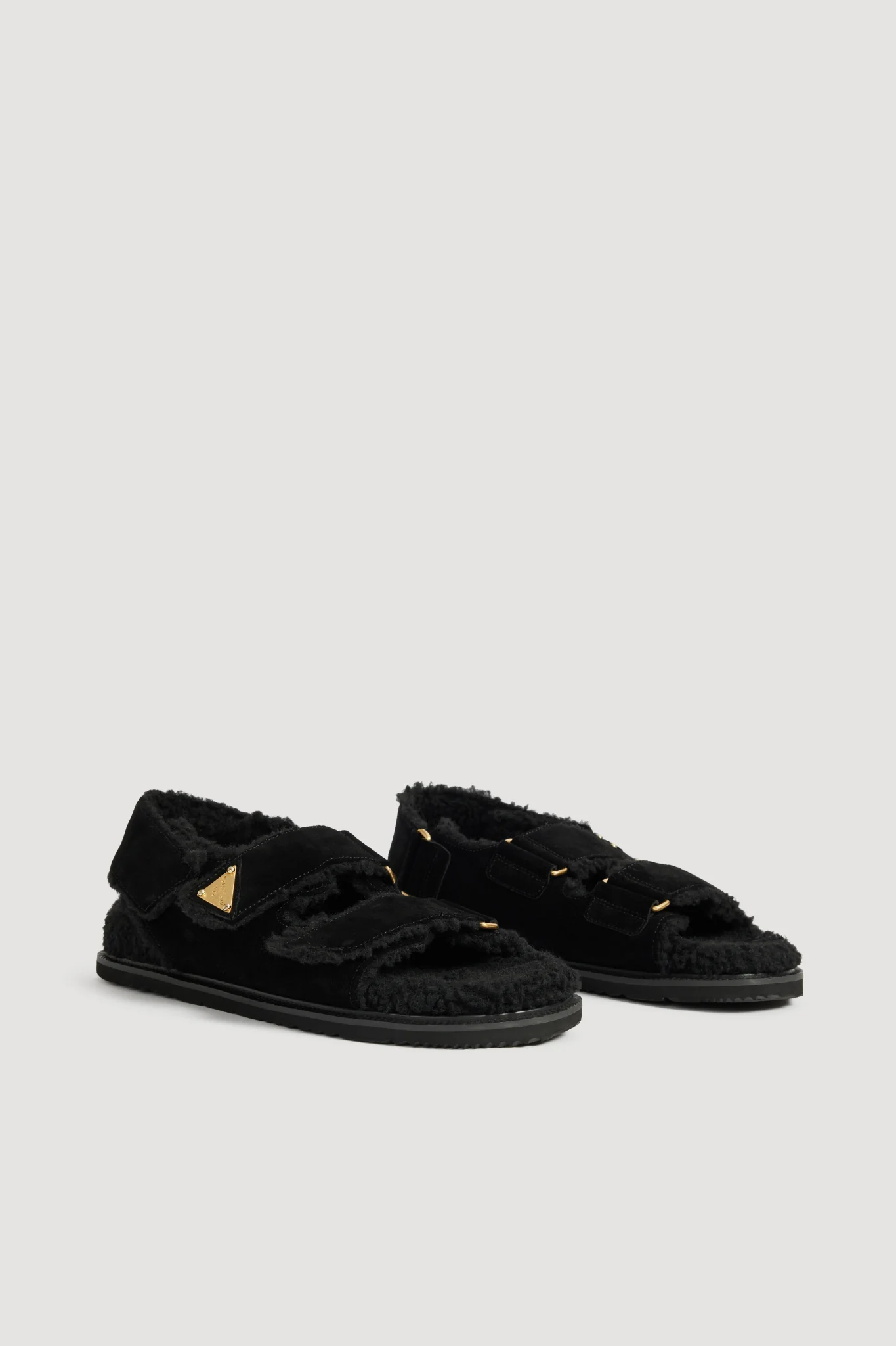 Fluffy Strap Sandal