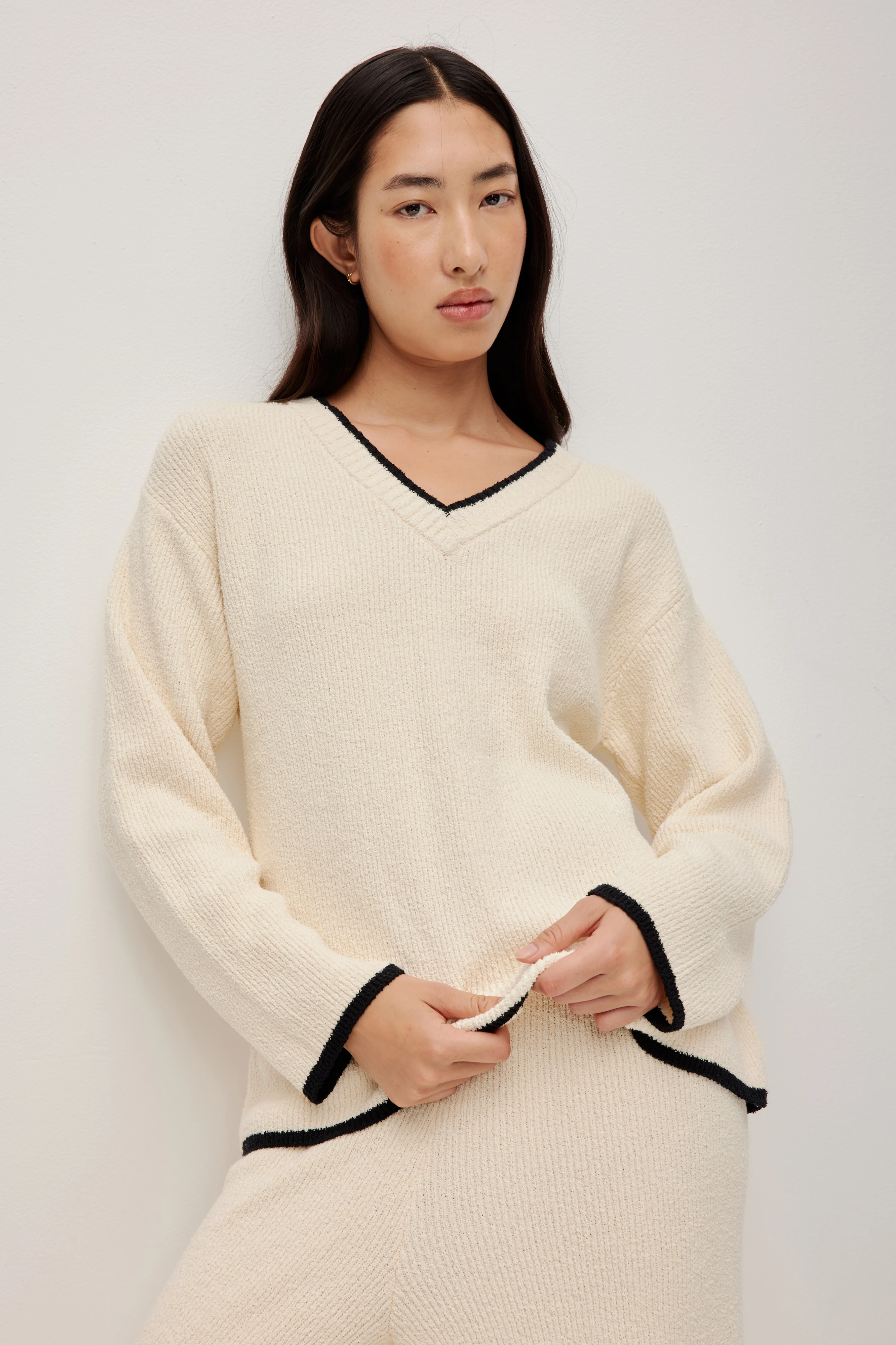 V-Neck Knit Jumper
