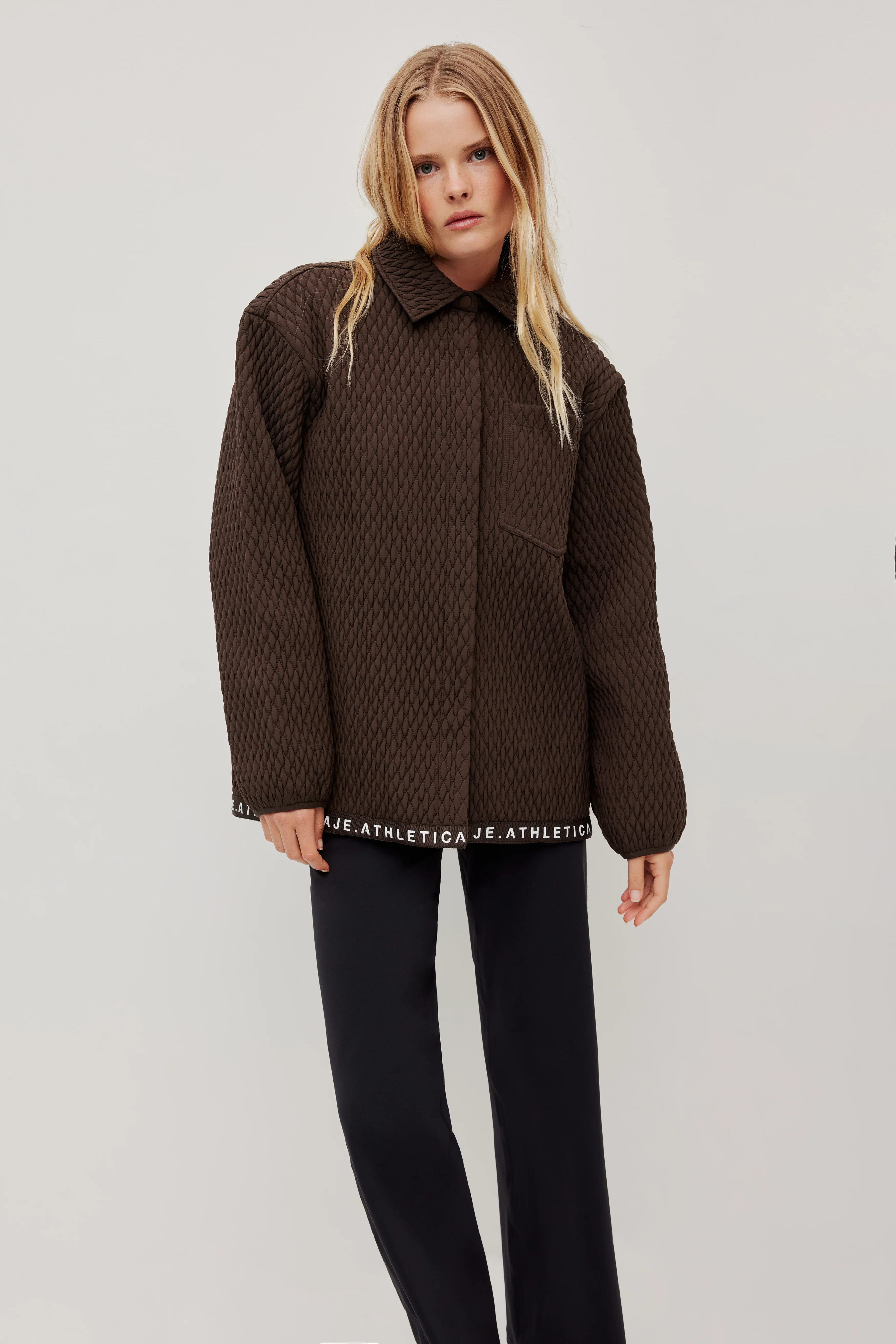 Quilted Logotape Shirt 406