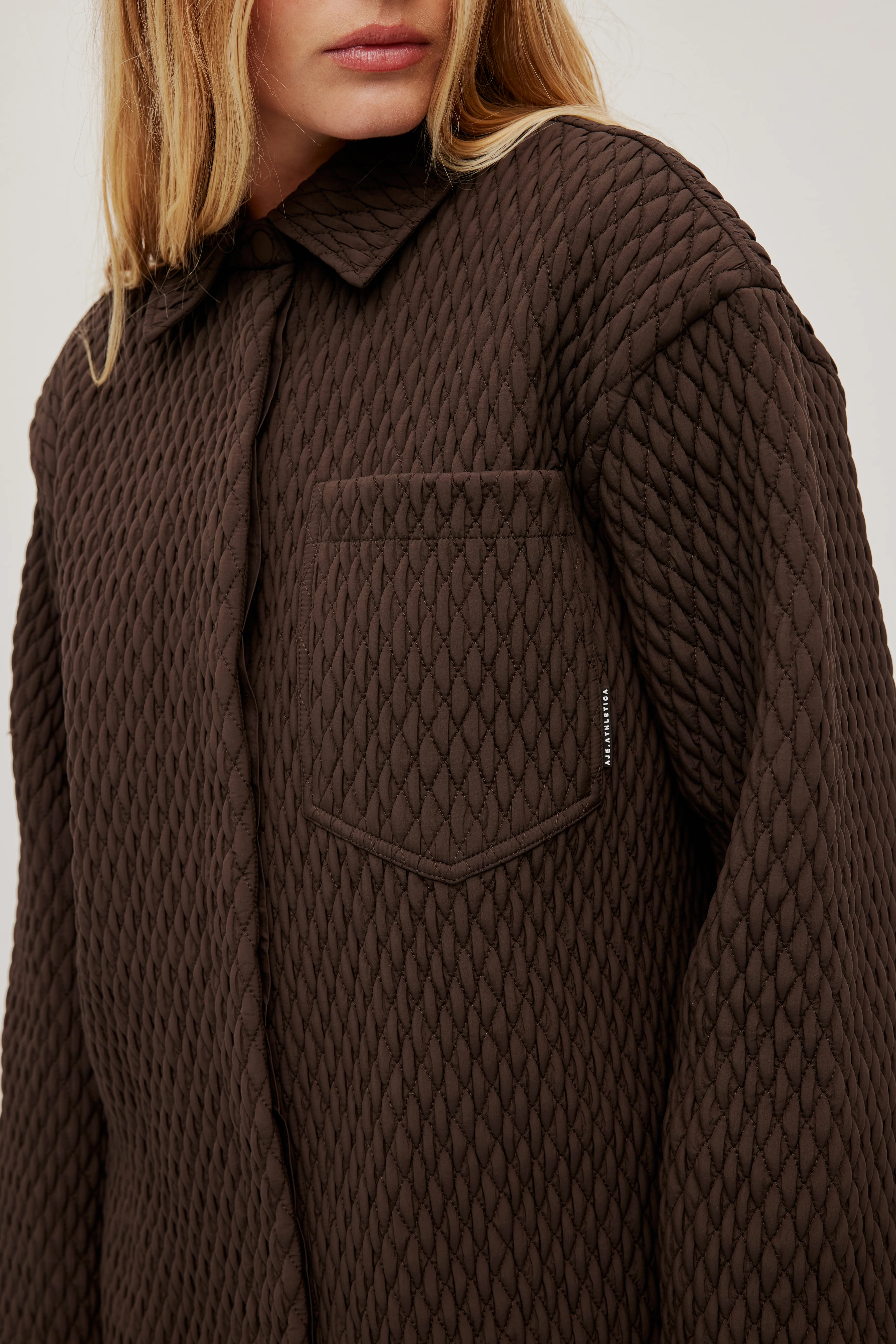 Quilted Logotape Shirt 406