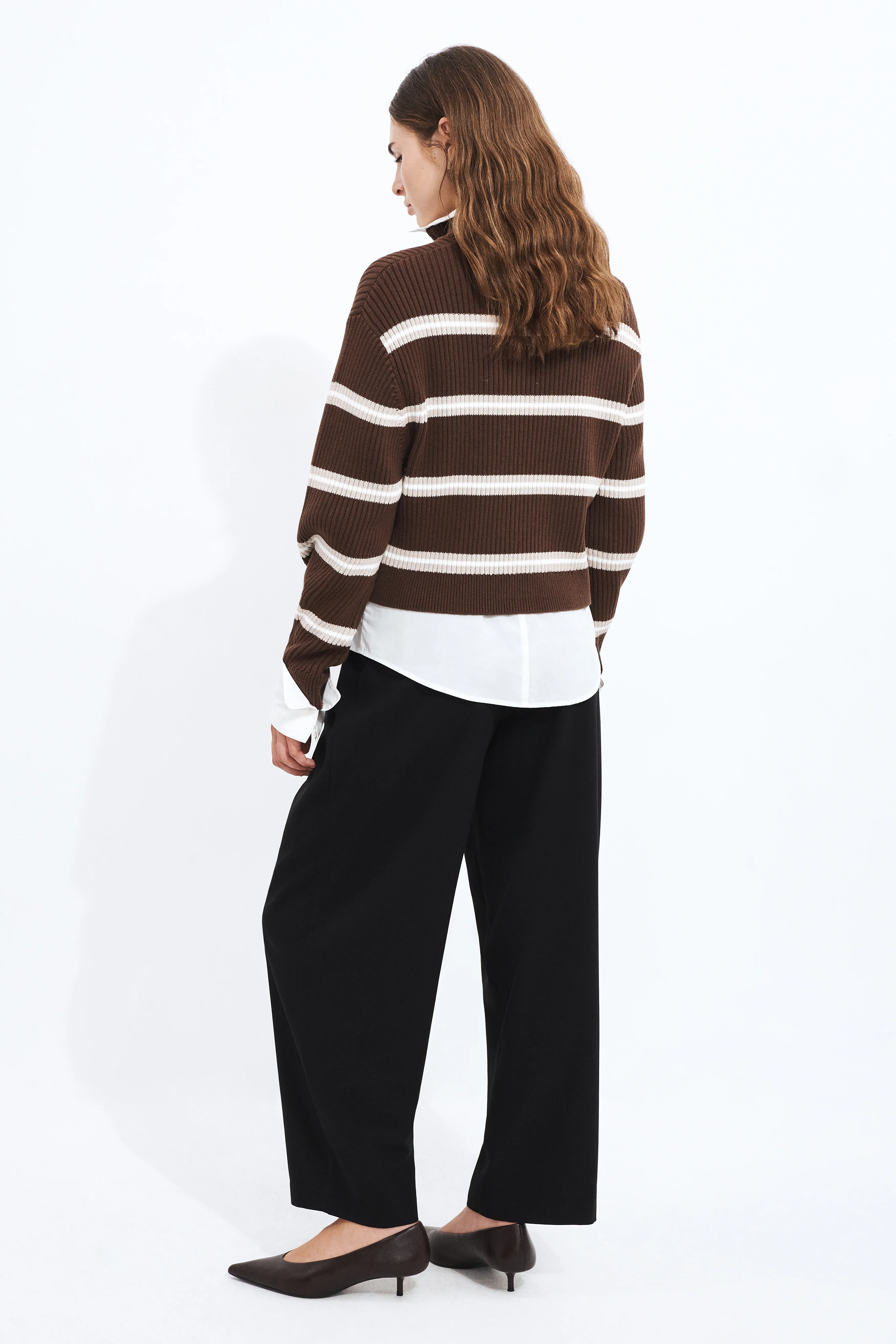 Clara 1/4 Zip Stripe Jumper