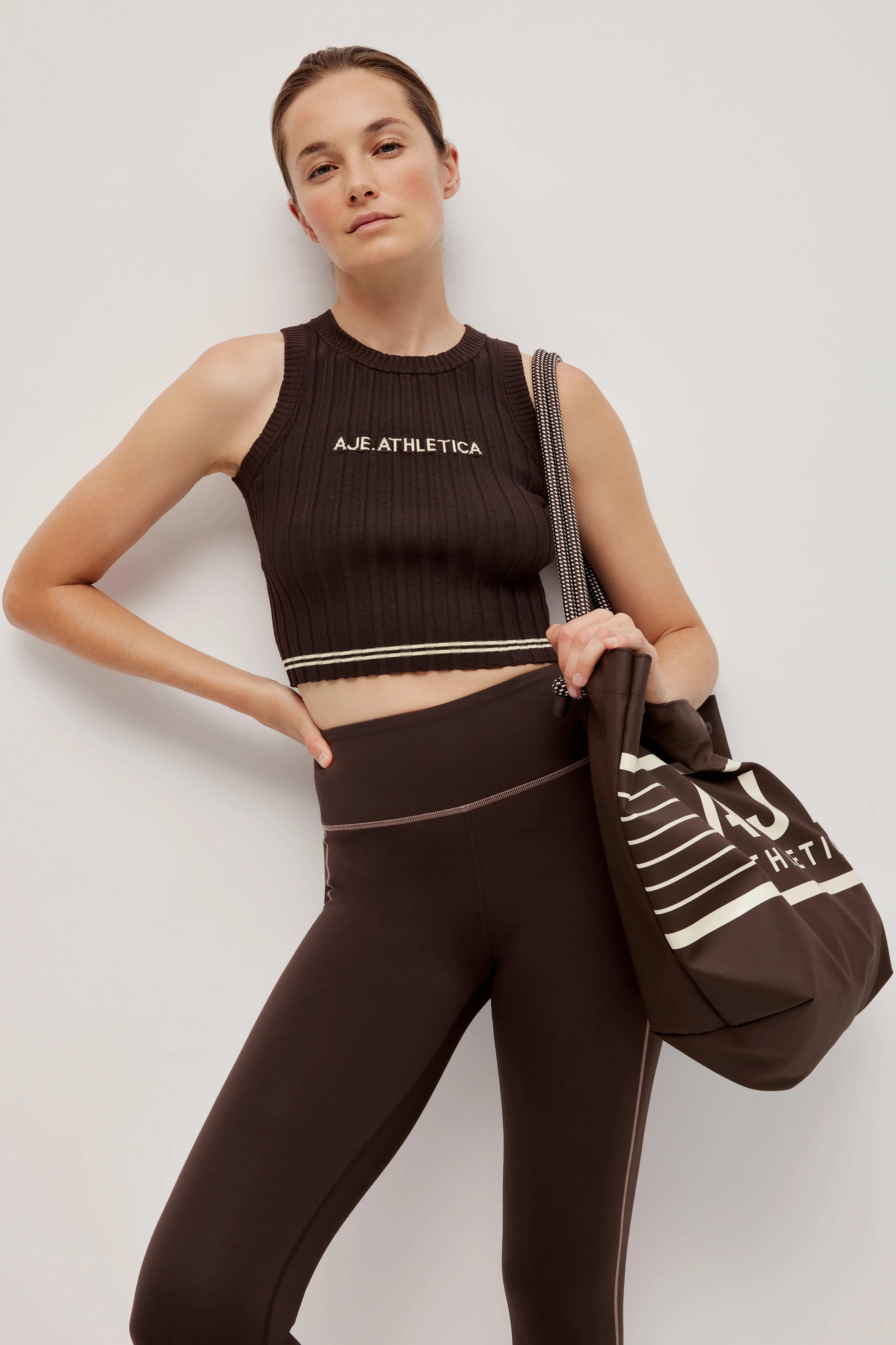 Crop Knit Logo Tank 135