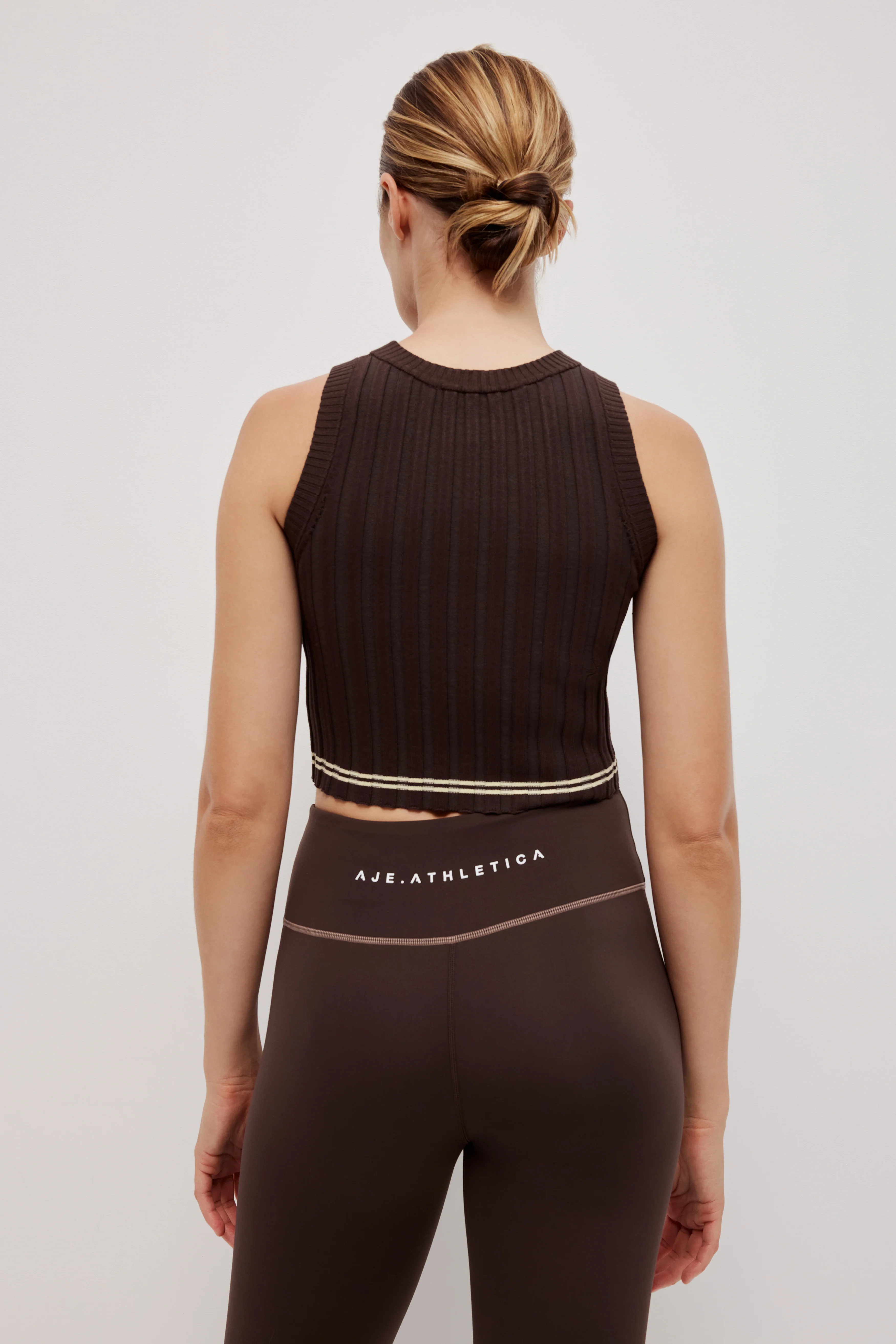 Crop Knit Logo Tank 135