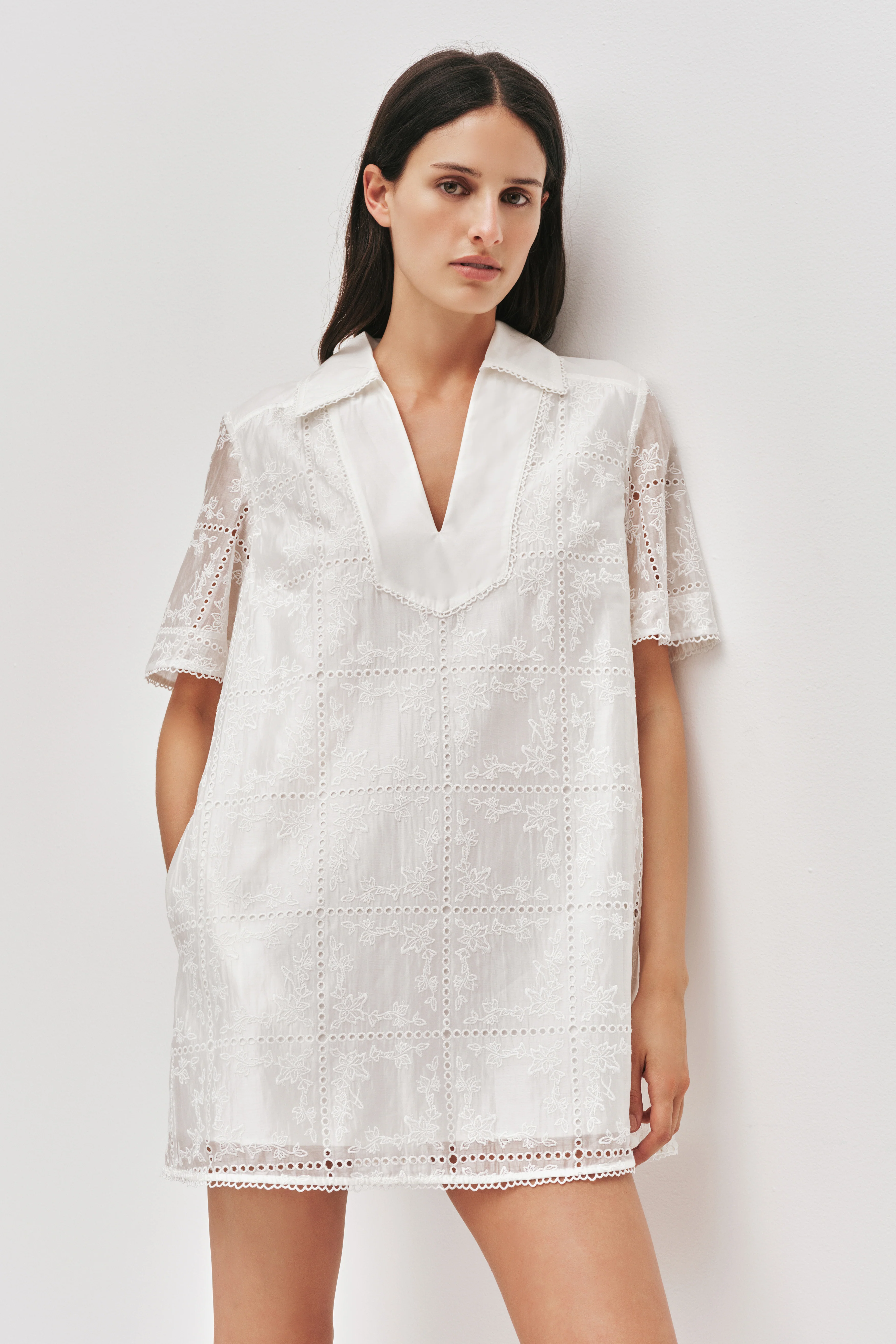 Merritt Embroidered Ss Dress