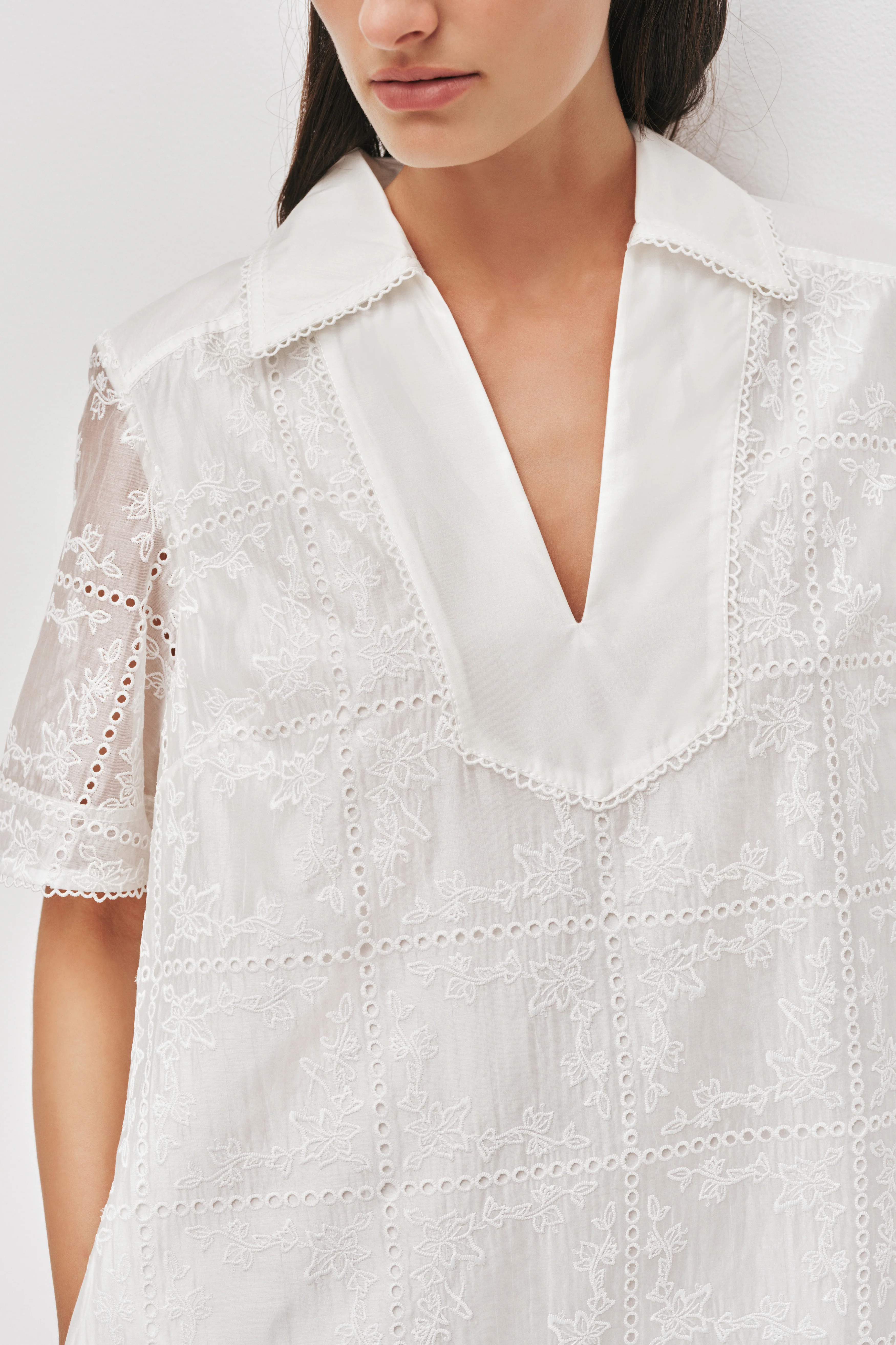 Merritt Embroidered Ss Dress