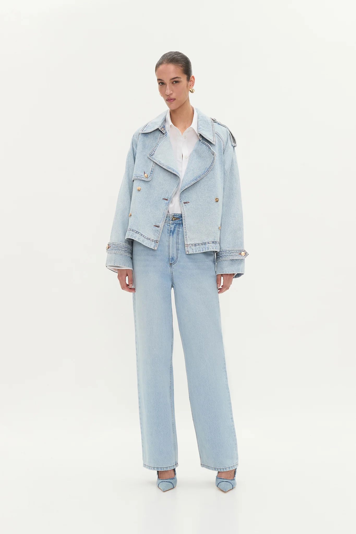 Flynn Cropped Trench