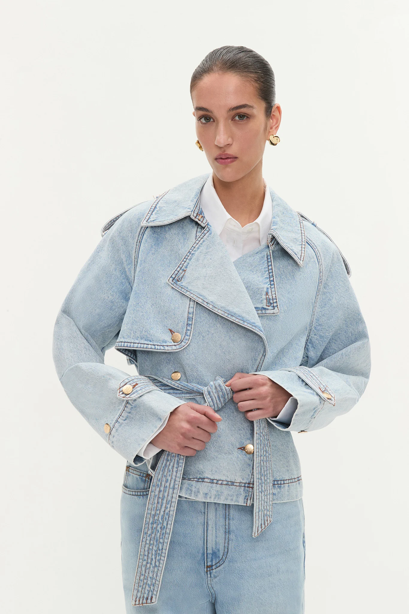 Flynn Cropped Trench