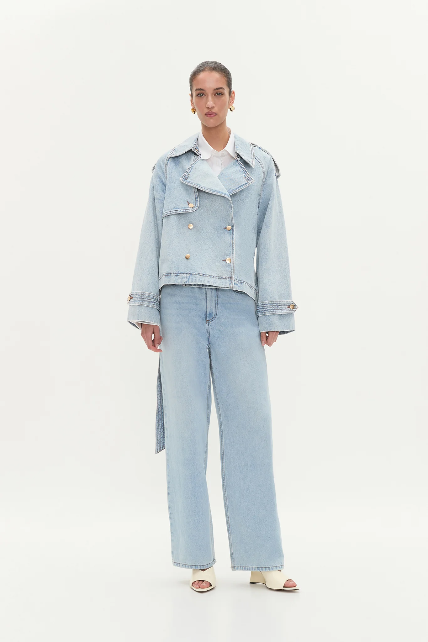 Flynn Cropped Trench