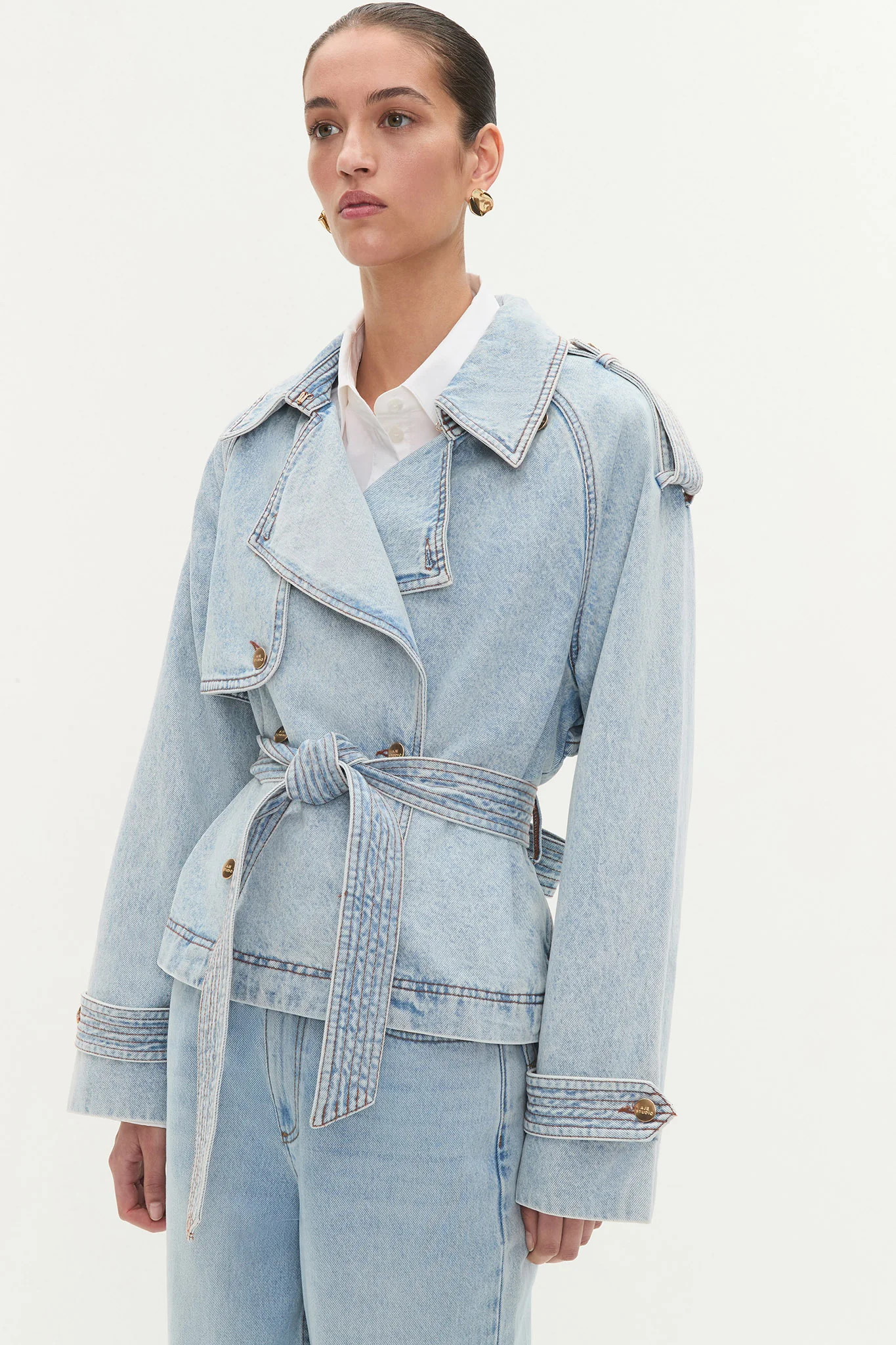Flynn Cropped Trench