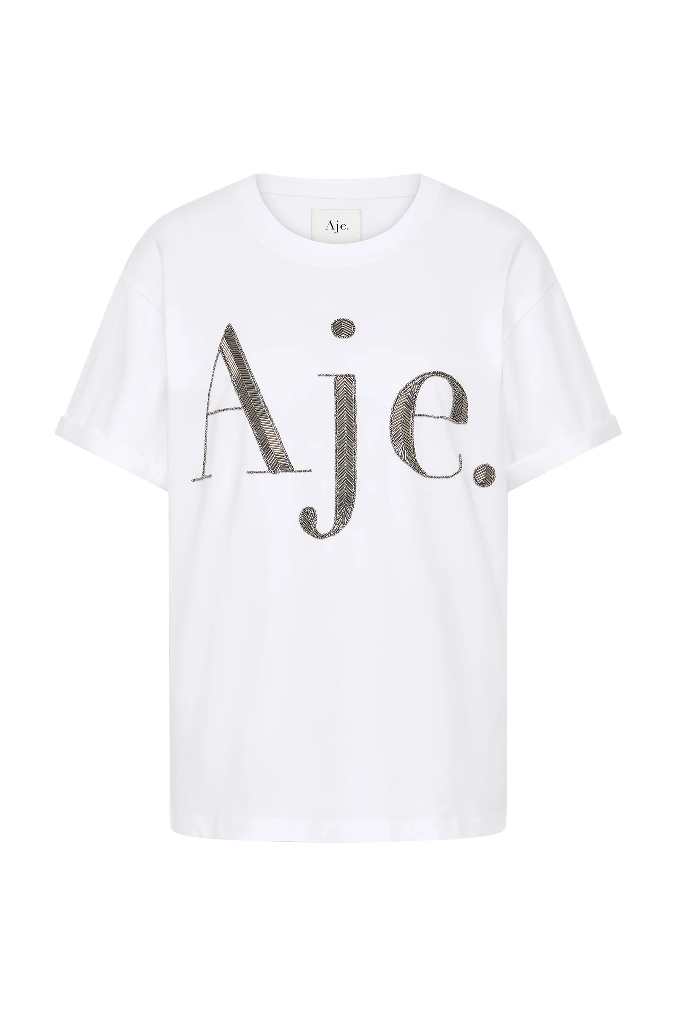 Glint Embellished Logo Tee