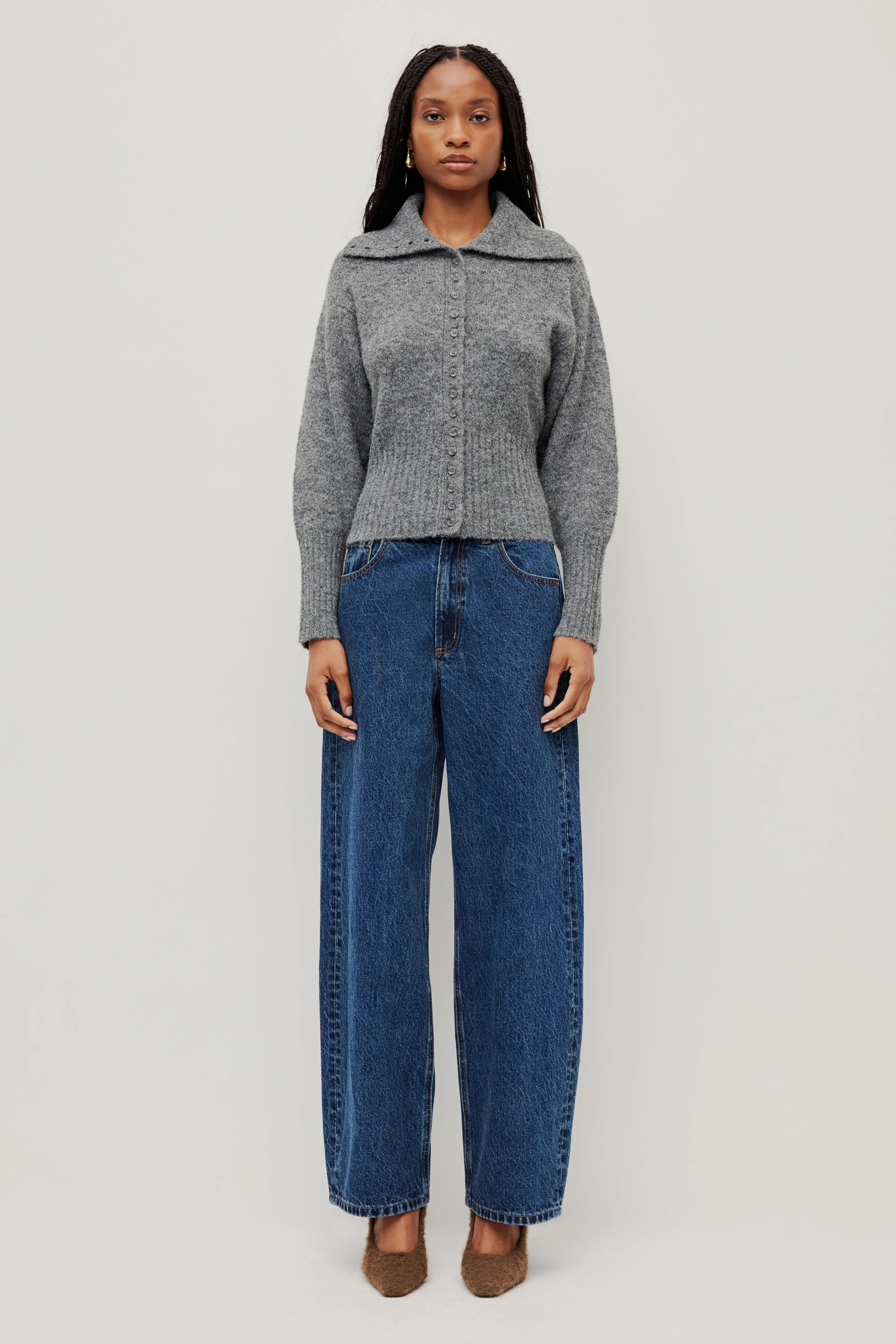 Leni Collared Cardigan