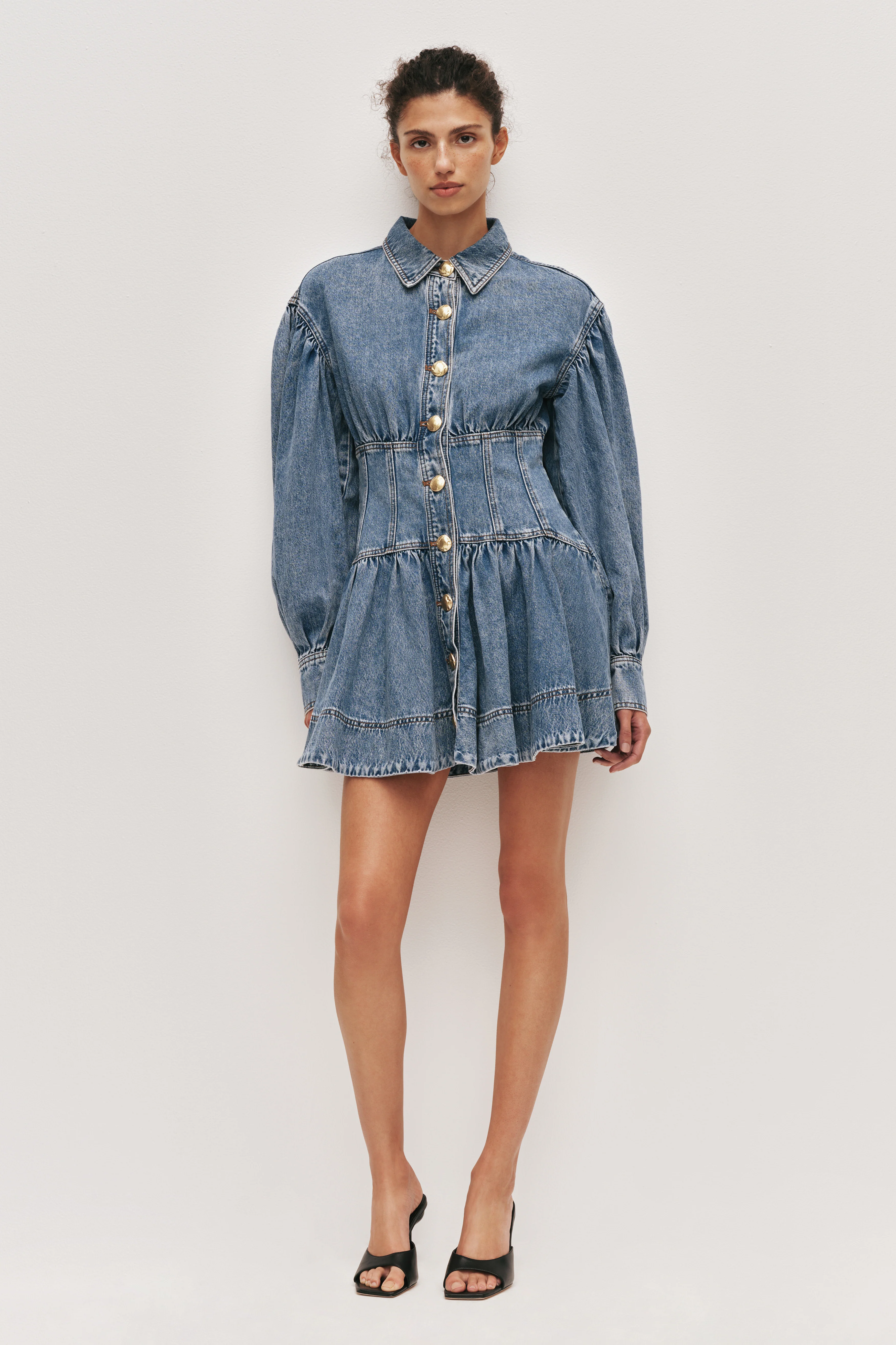 Lorraine Denim Mini Dress