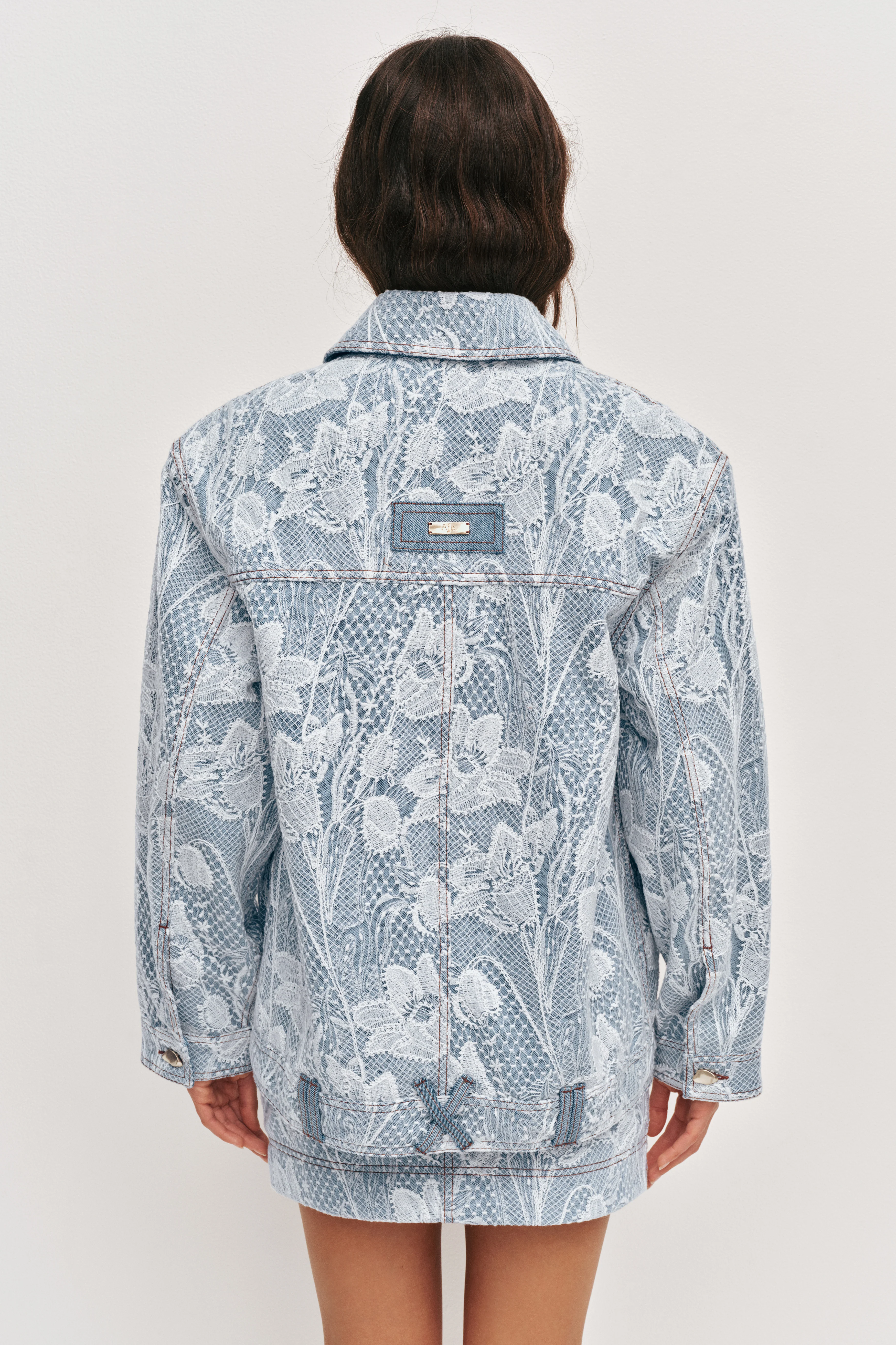 Blossom Lace Denim Jacket