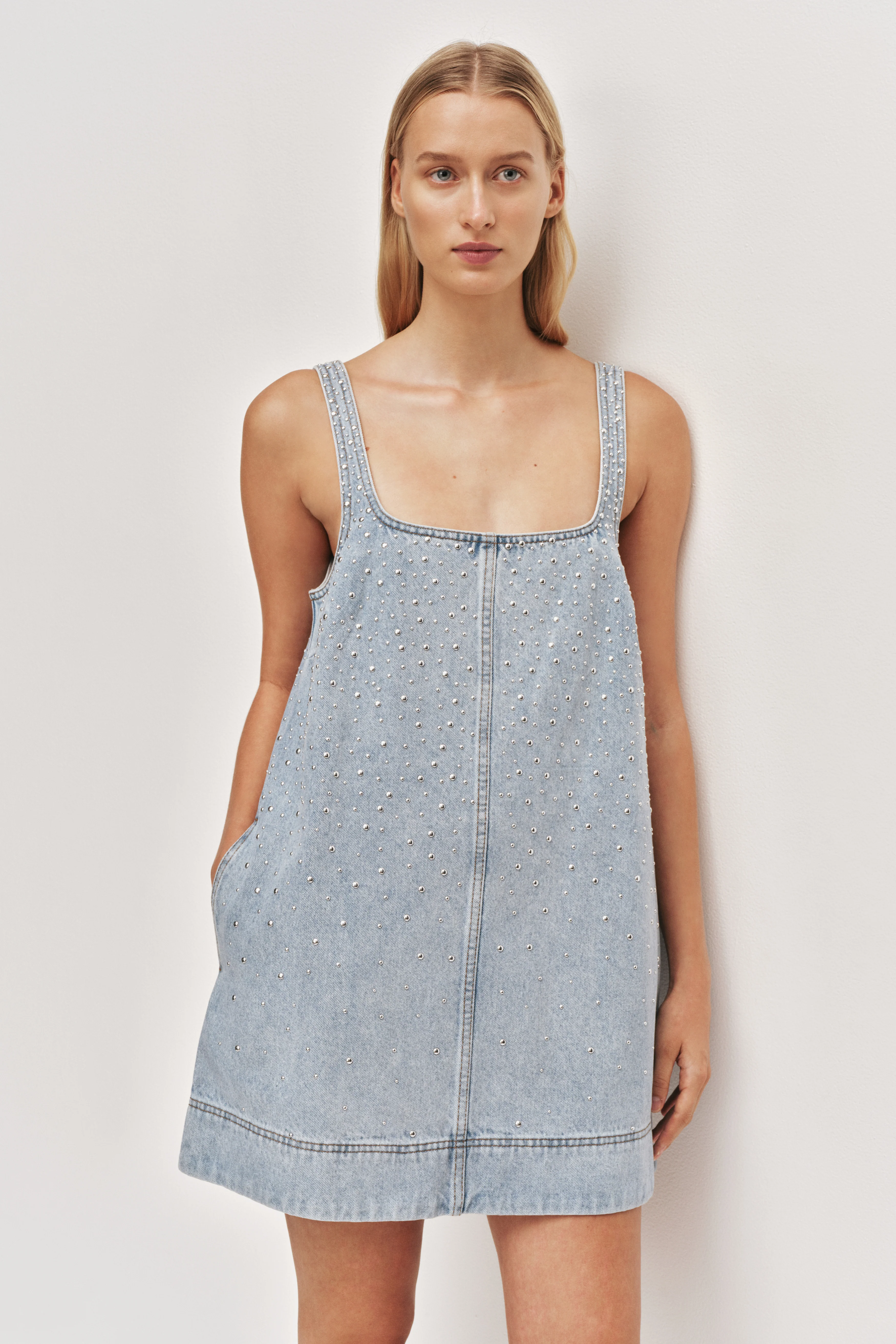 17444-lucina-stud-denim-mini-dress-3.webp Lucina Stud Denim Mini Dress