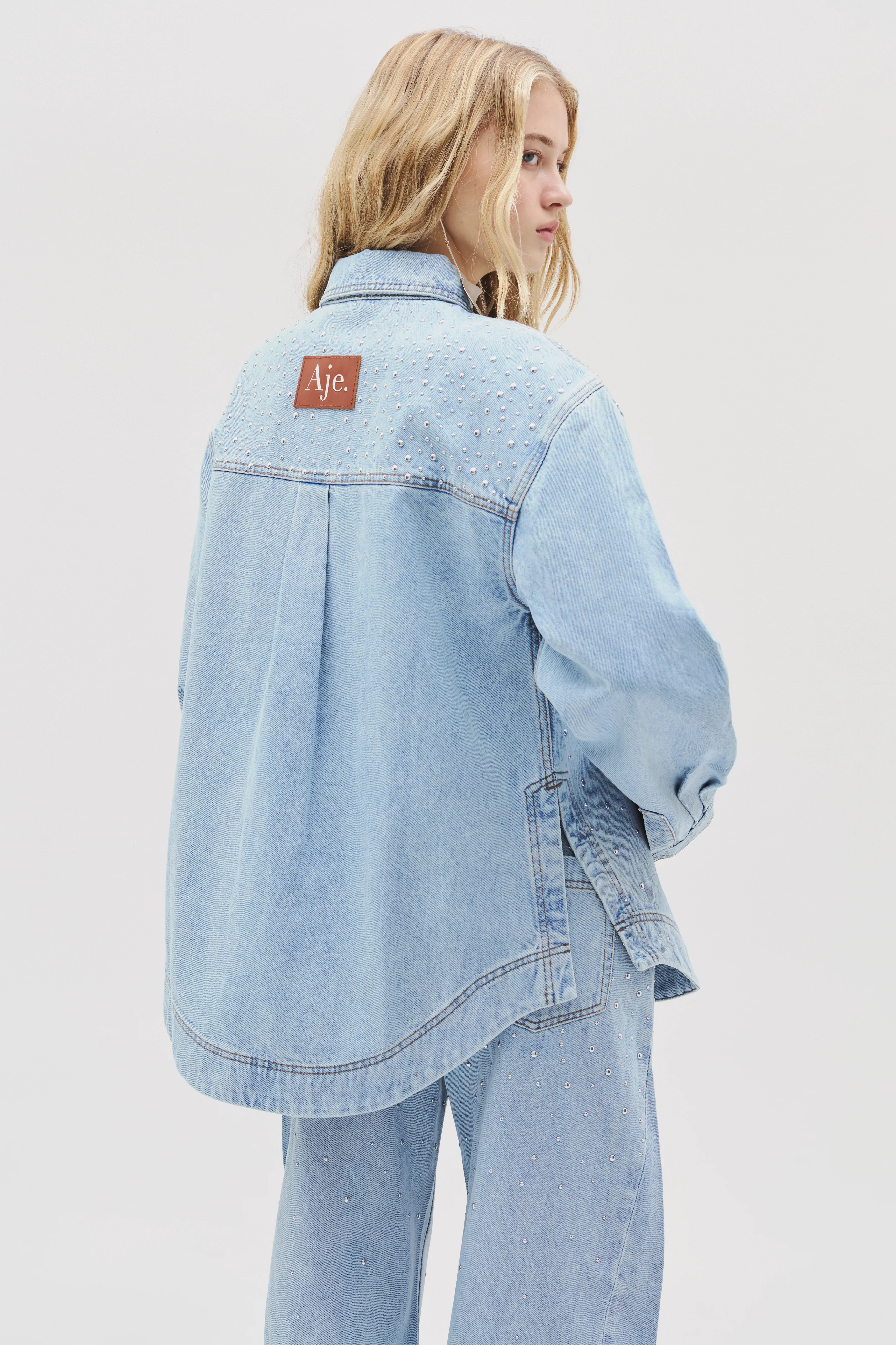 Lucina Stud Denim Shirt