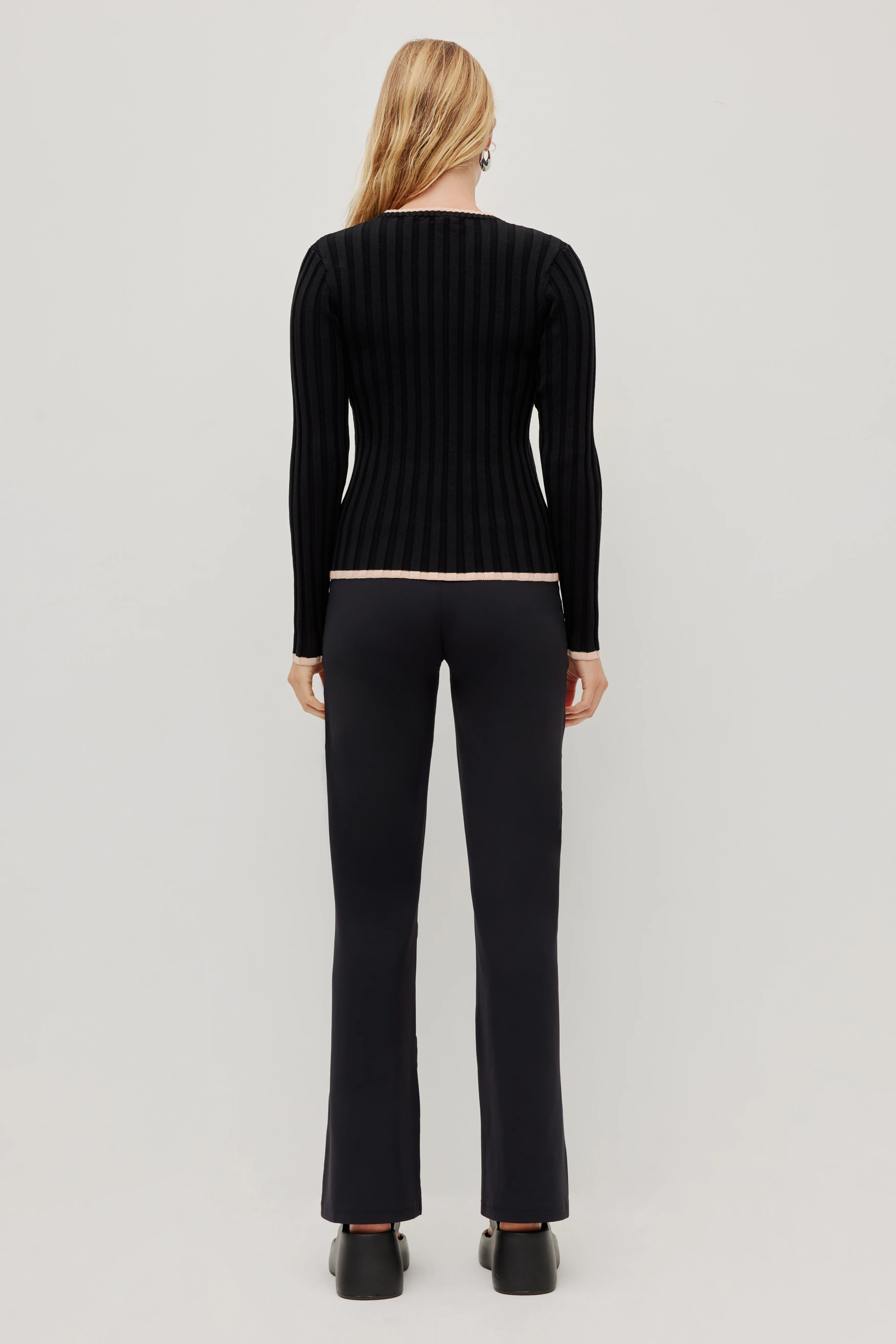 Long Sleeve Rib Knit Top 438