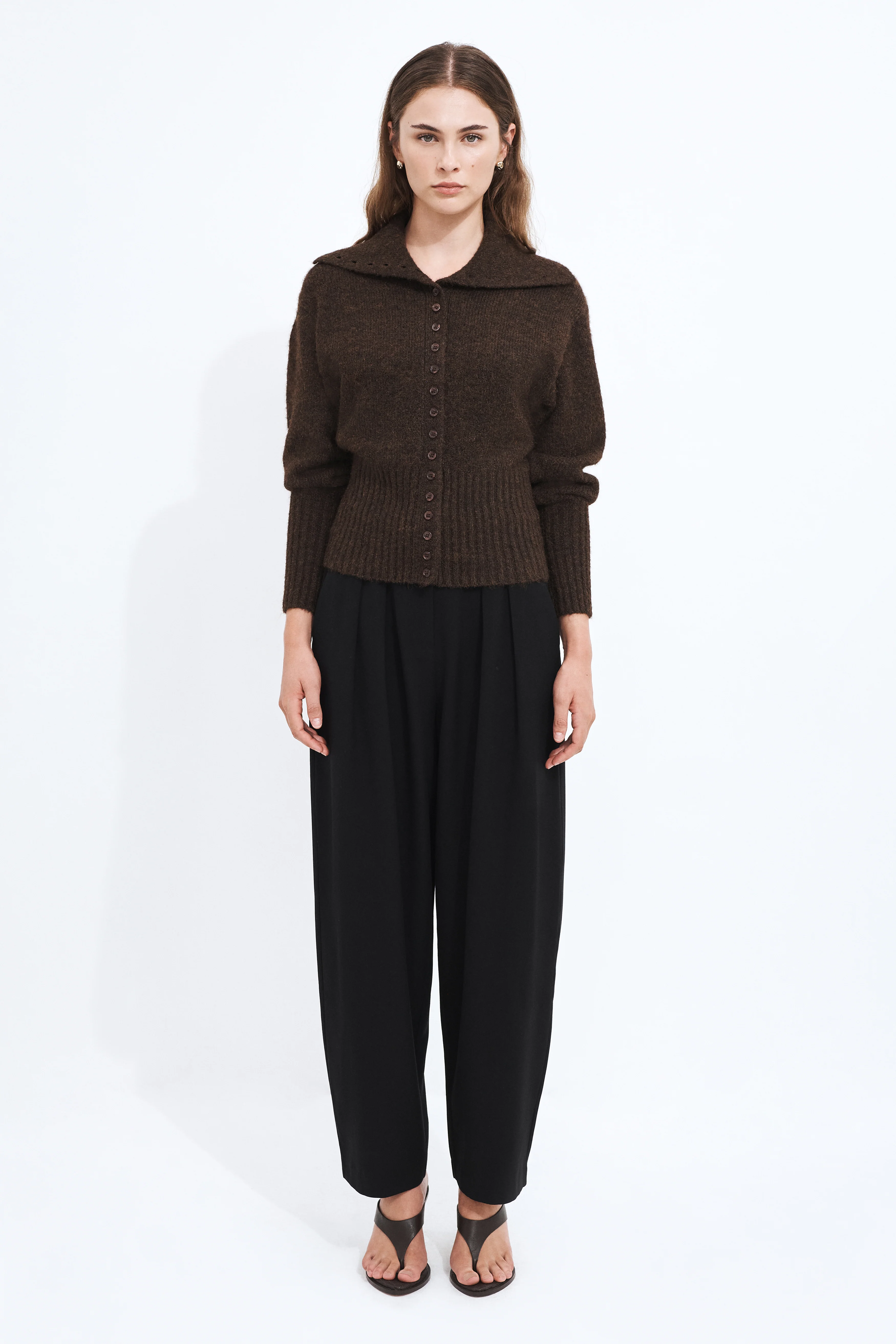 Leni Collared Cardigan