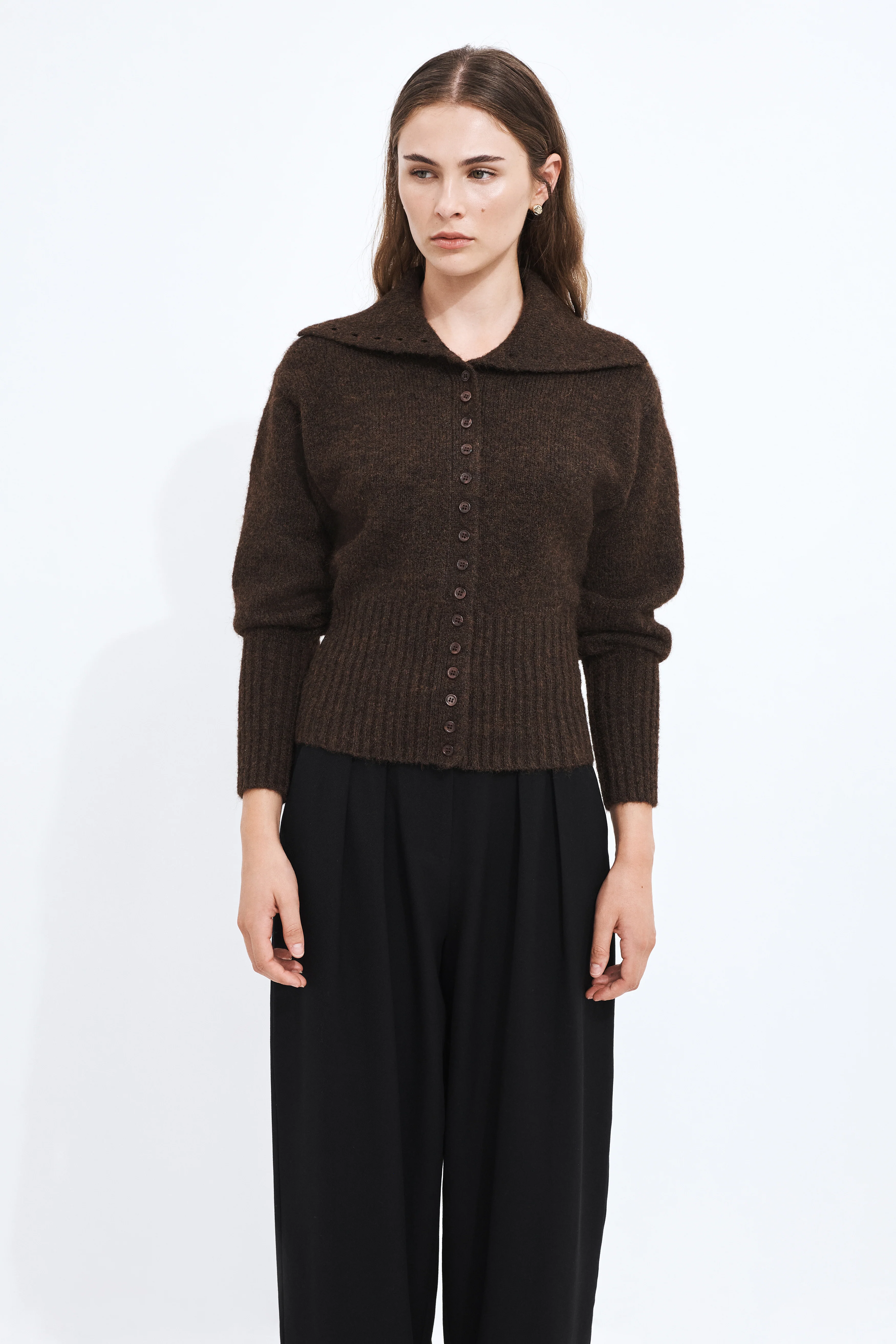 Leni Collared Cardigan