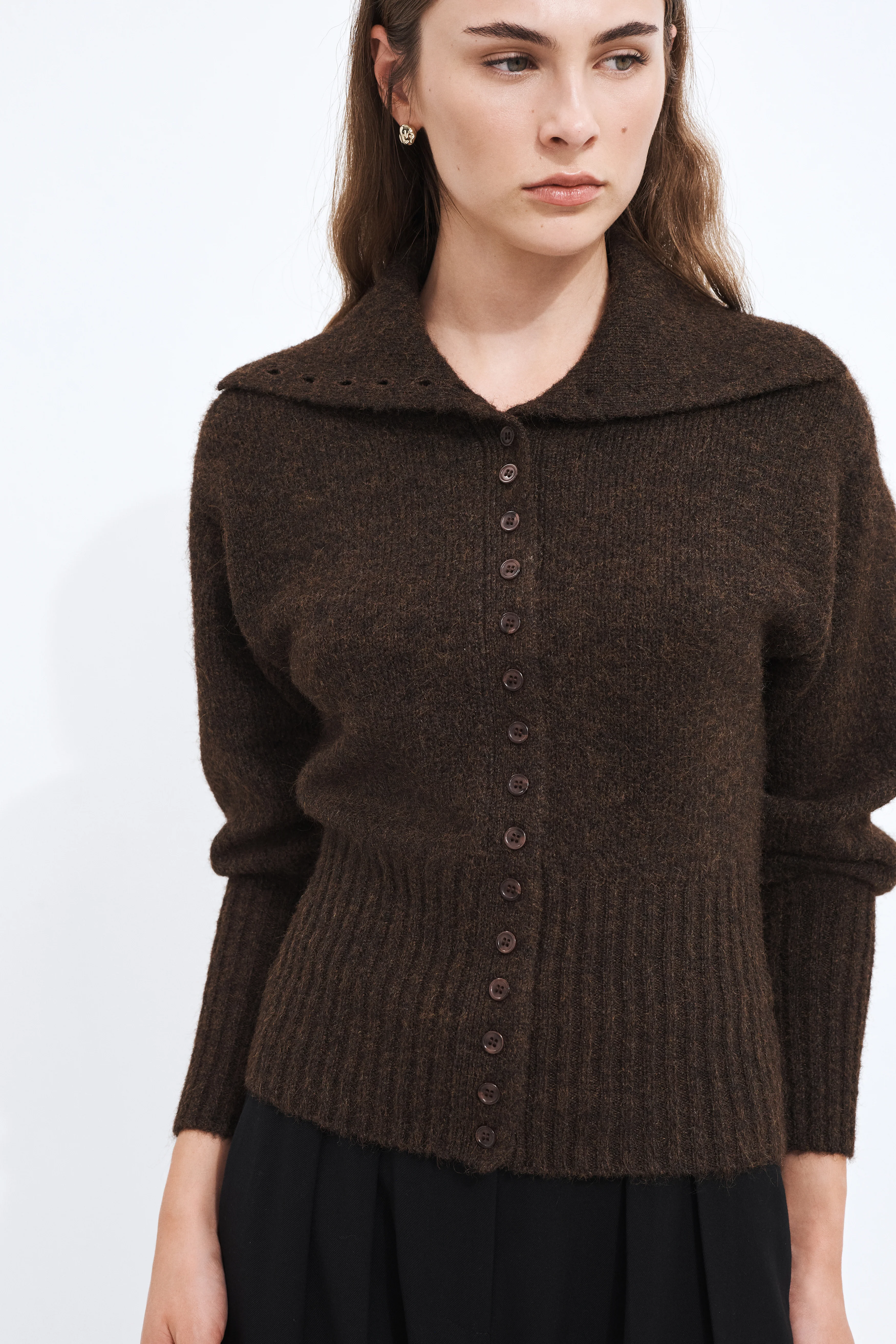 Leni Collared Cardigan