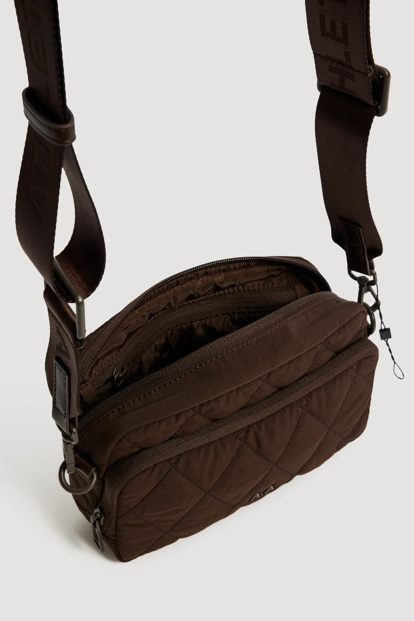 Zip Quilted Crossbody Bag